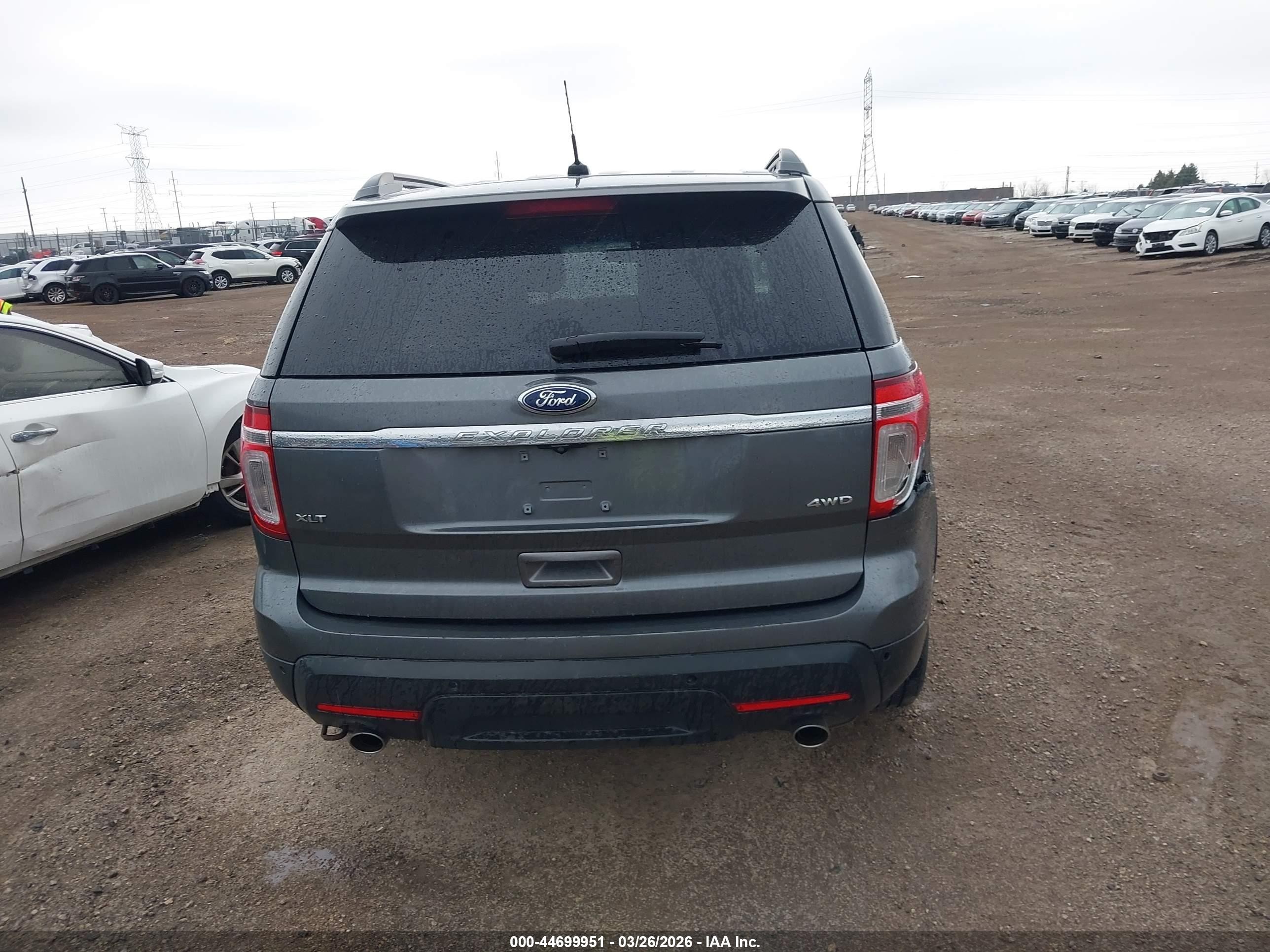 2014 Ford Explorer Xlt Gray vin: 1FM5K8D80EGA72373