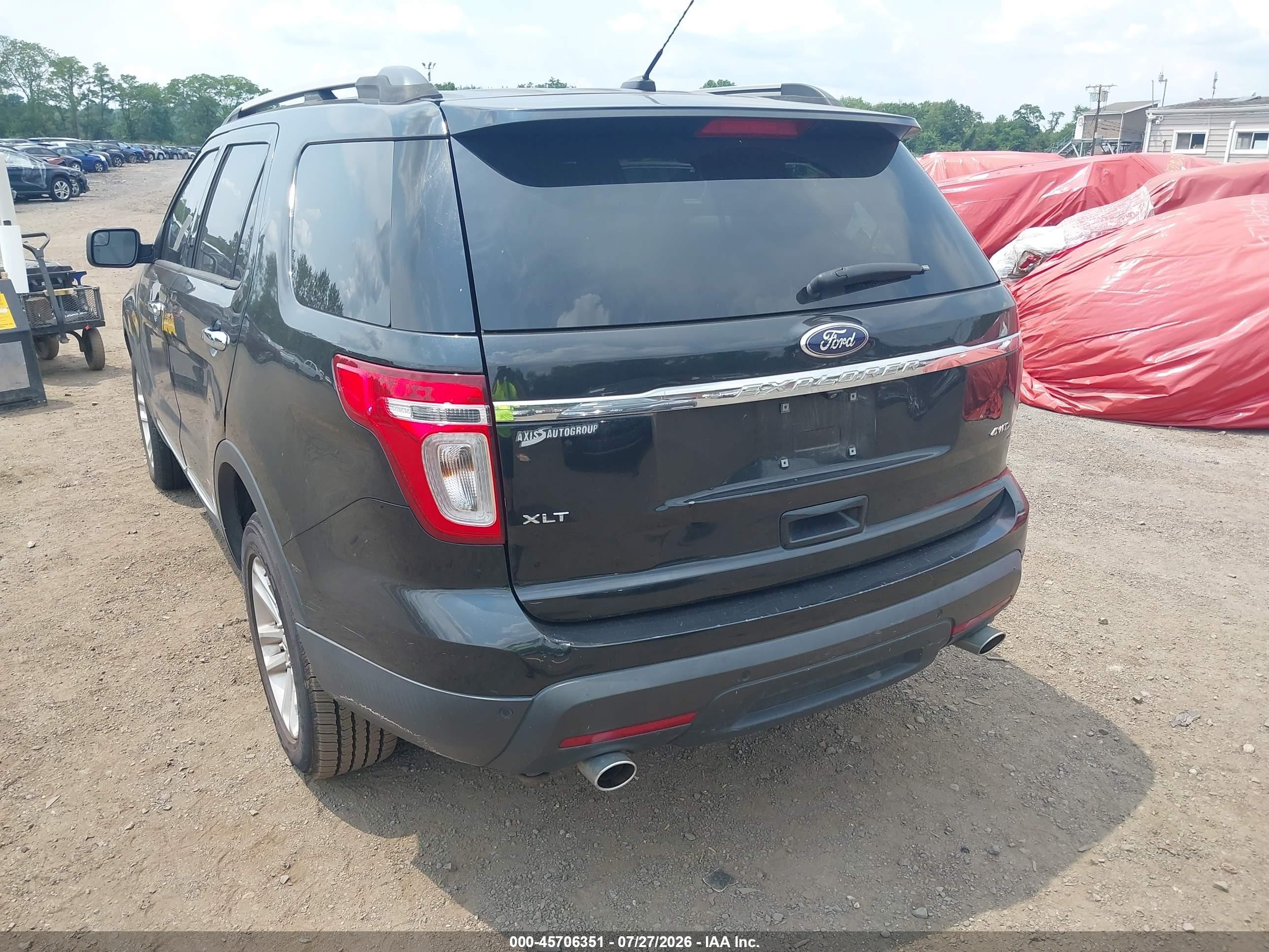 2014 Ford Explorer Xlt Black vin: 1FM5K8D80EGA95359