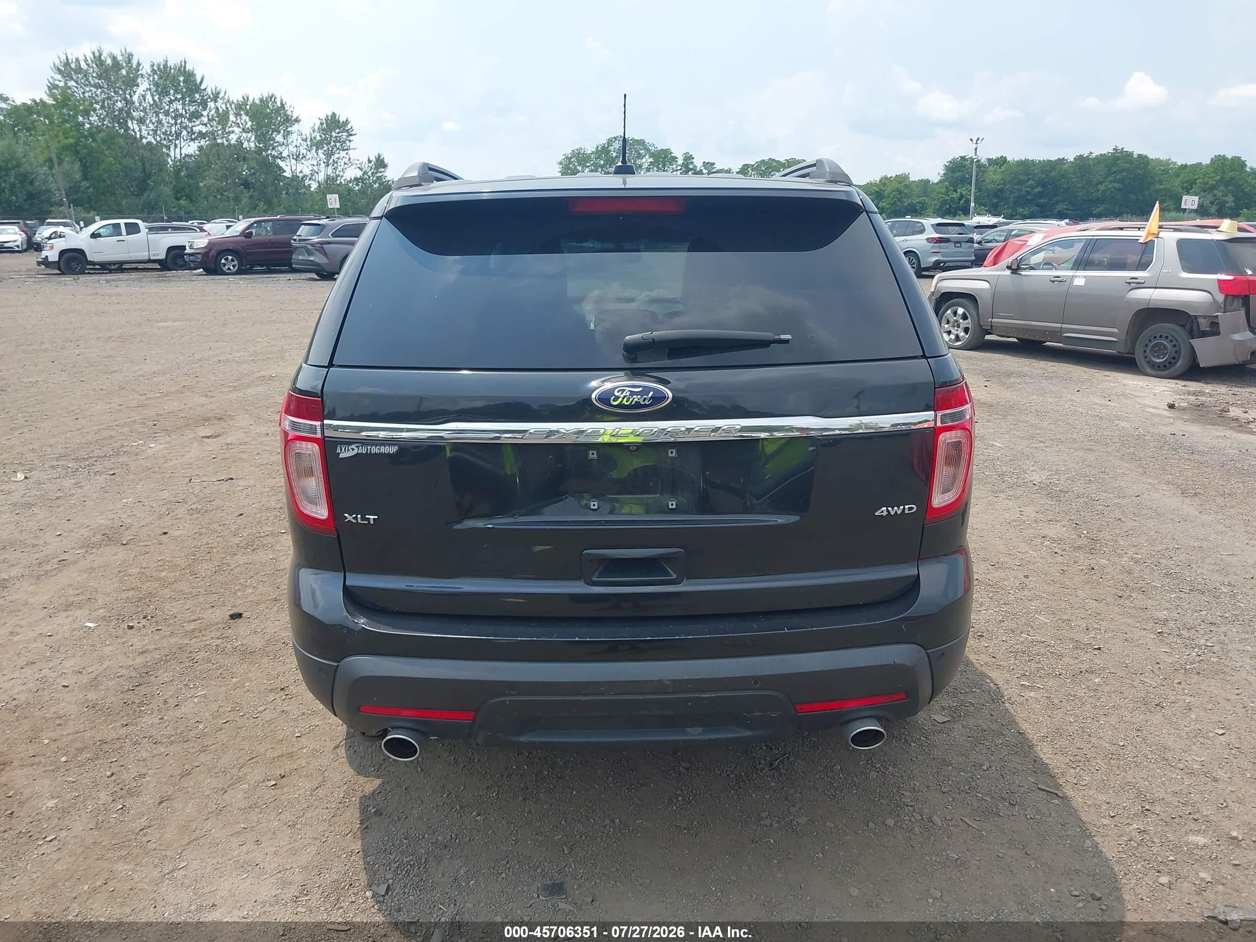 2014 Ford Explorer Xlt Black vin: 1FM5K8D80EGA95359