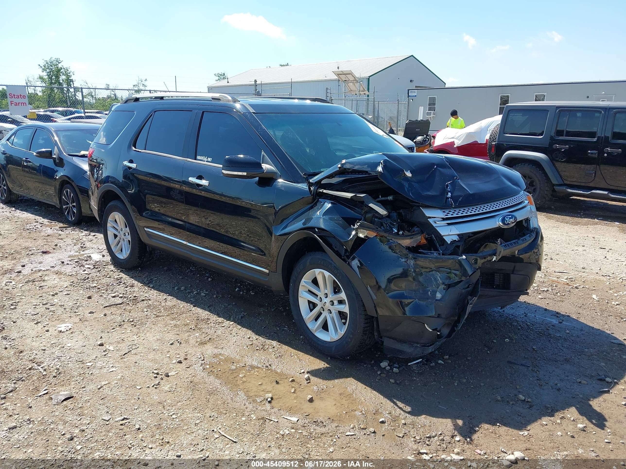 2014 Ford Explorer Xlt Black vin: 1FM5K8D80EGB61313