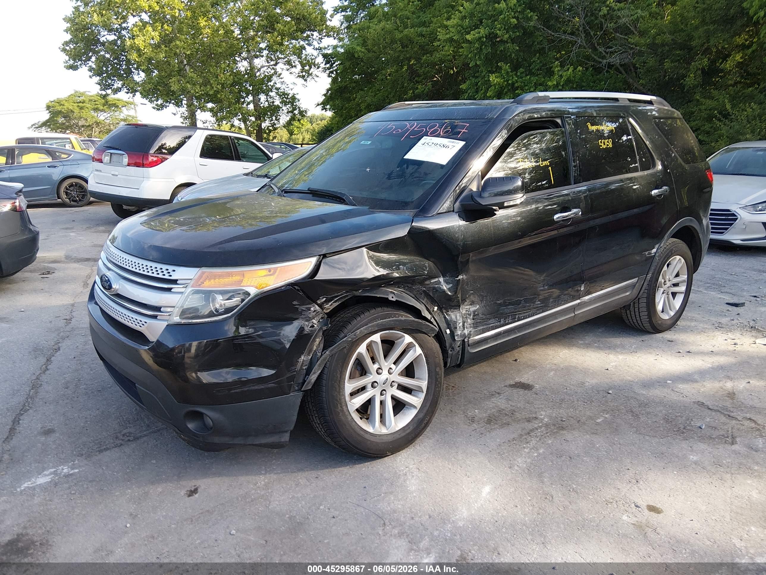 2014 Ford Explorer Xlt Black vin: 1FM5K8D80EGB86096
