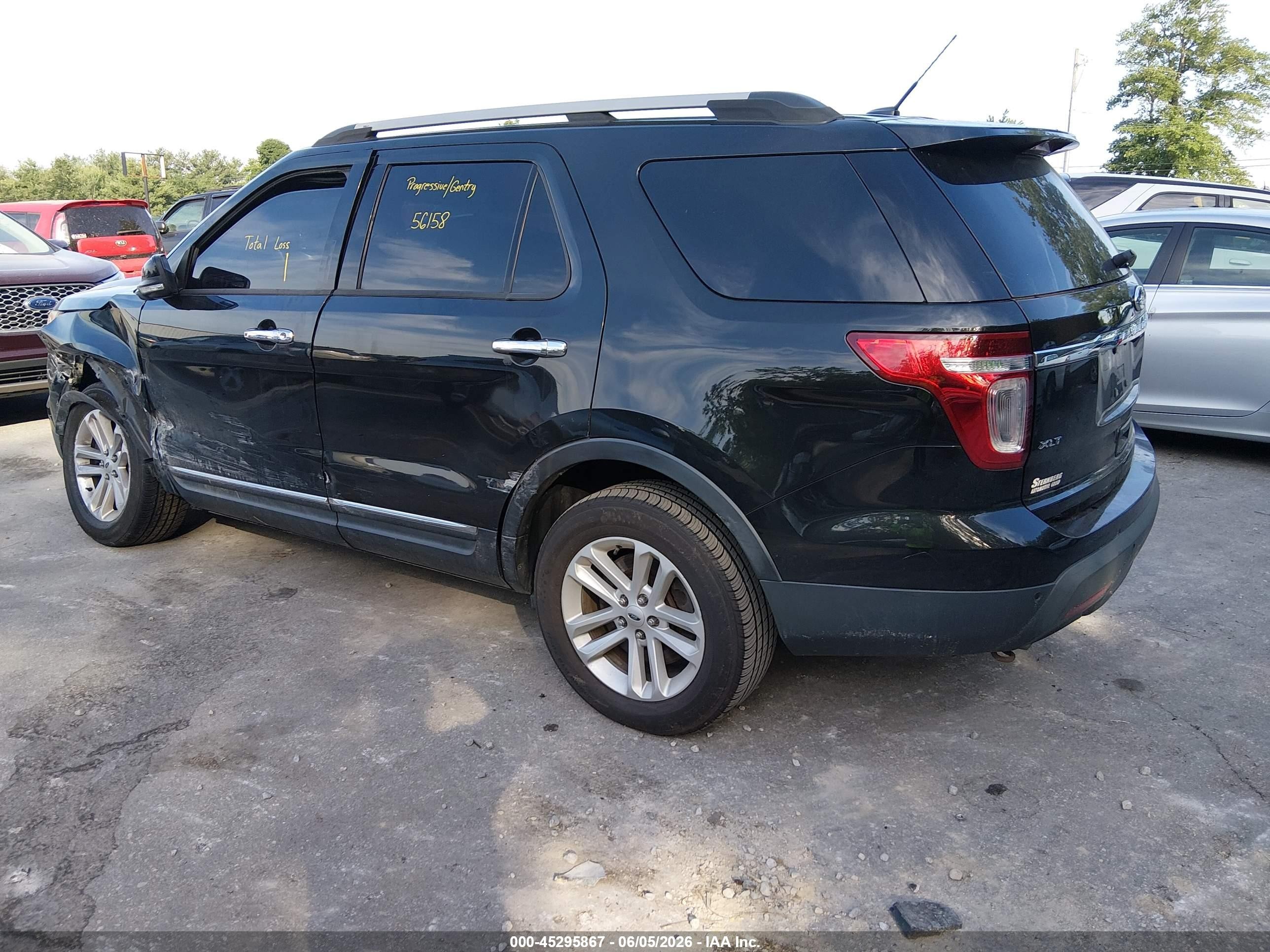 2014 Ford Explorer Xlt Black vin: 1FM5K8D80EGB86096