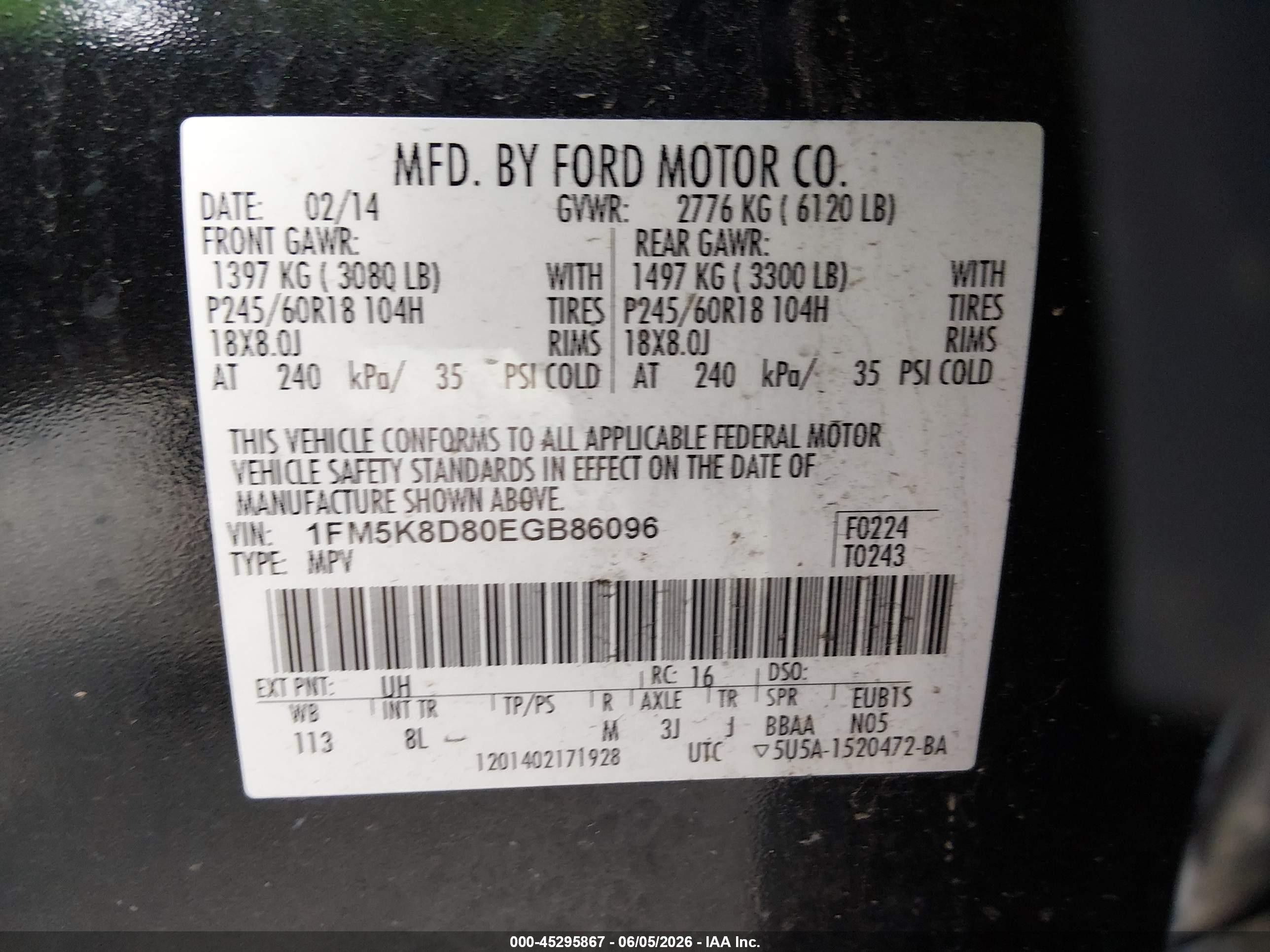 2014 Ford Explorer Xlt Black vin: 1FM5K8D80EGB86096