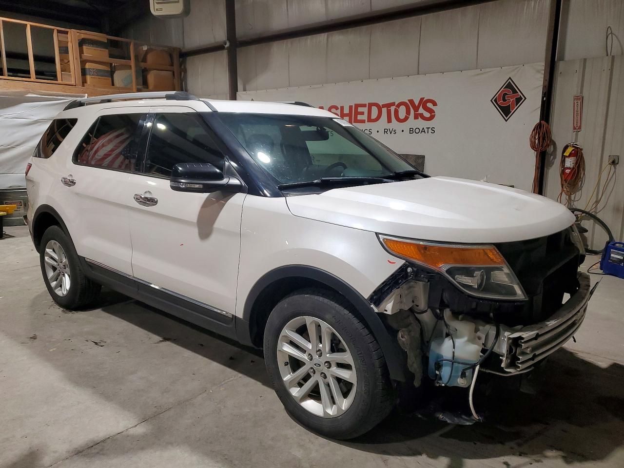2014 Ford Explorer Xlt White vin: 1FM5K8D80EGC41257
