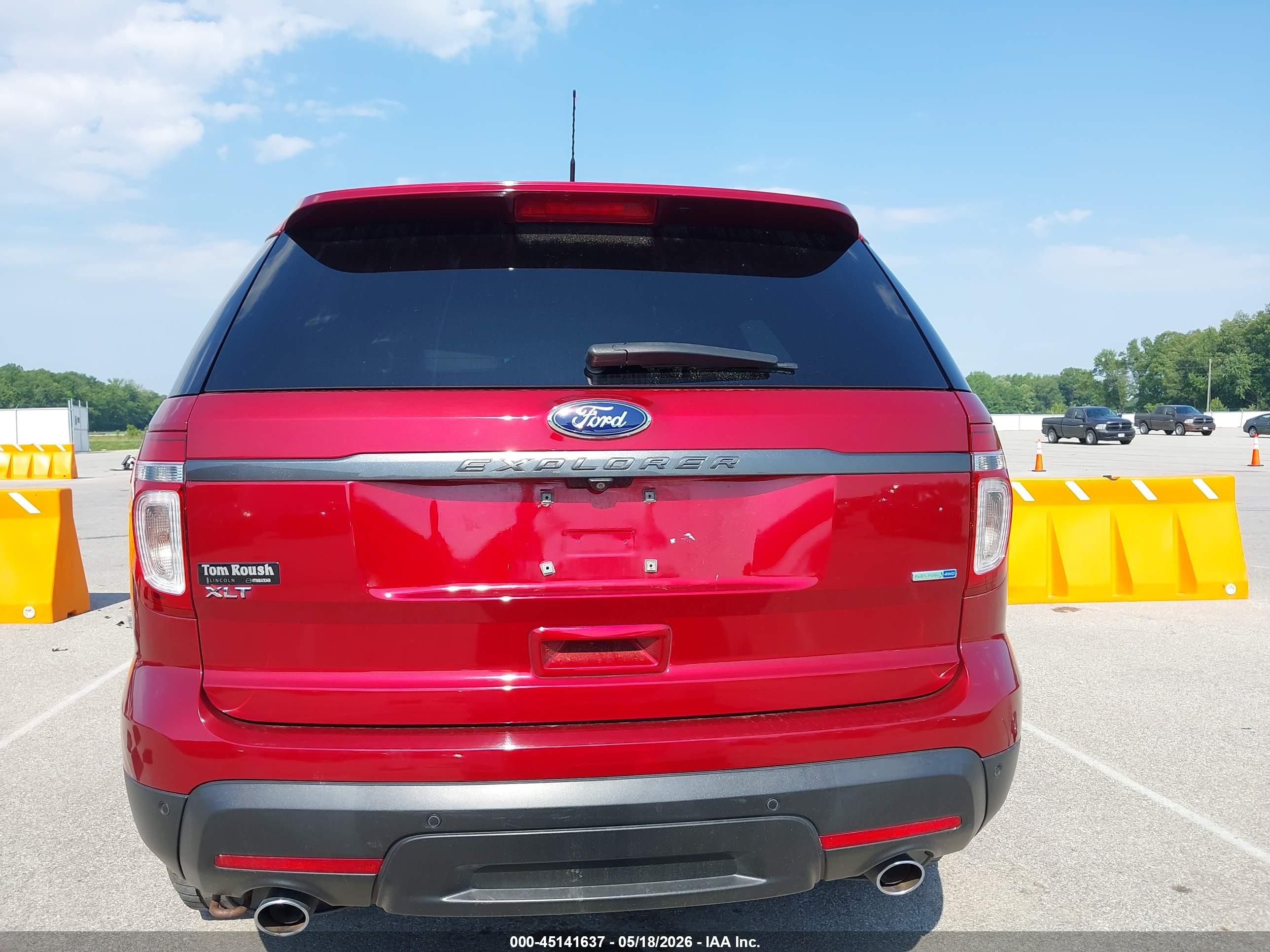 2015 Ford Explorer Xlt Red vin: 1FM5K8D80FGA08061
