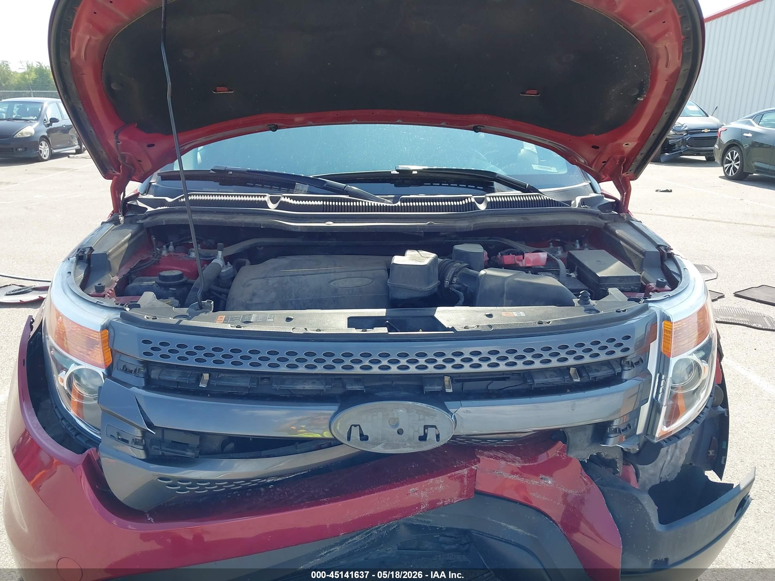 2015 Ford Explorer Xlt Red vin: 1FM5K8D80FGA08061