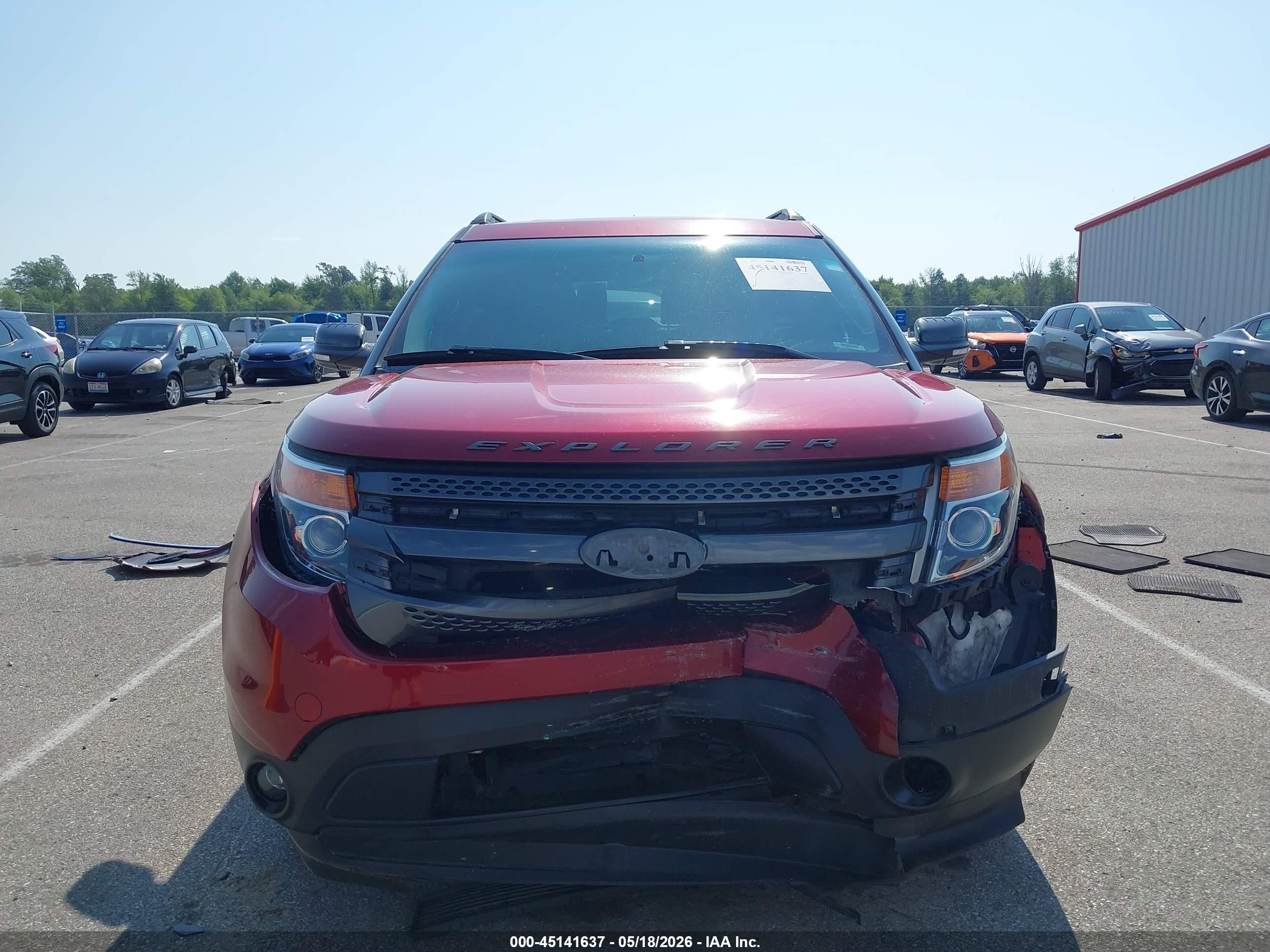2015 Ford Explorer Xlt Red vin: 1FM5K8D80FGA08061