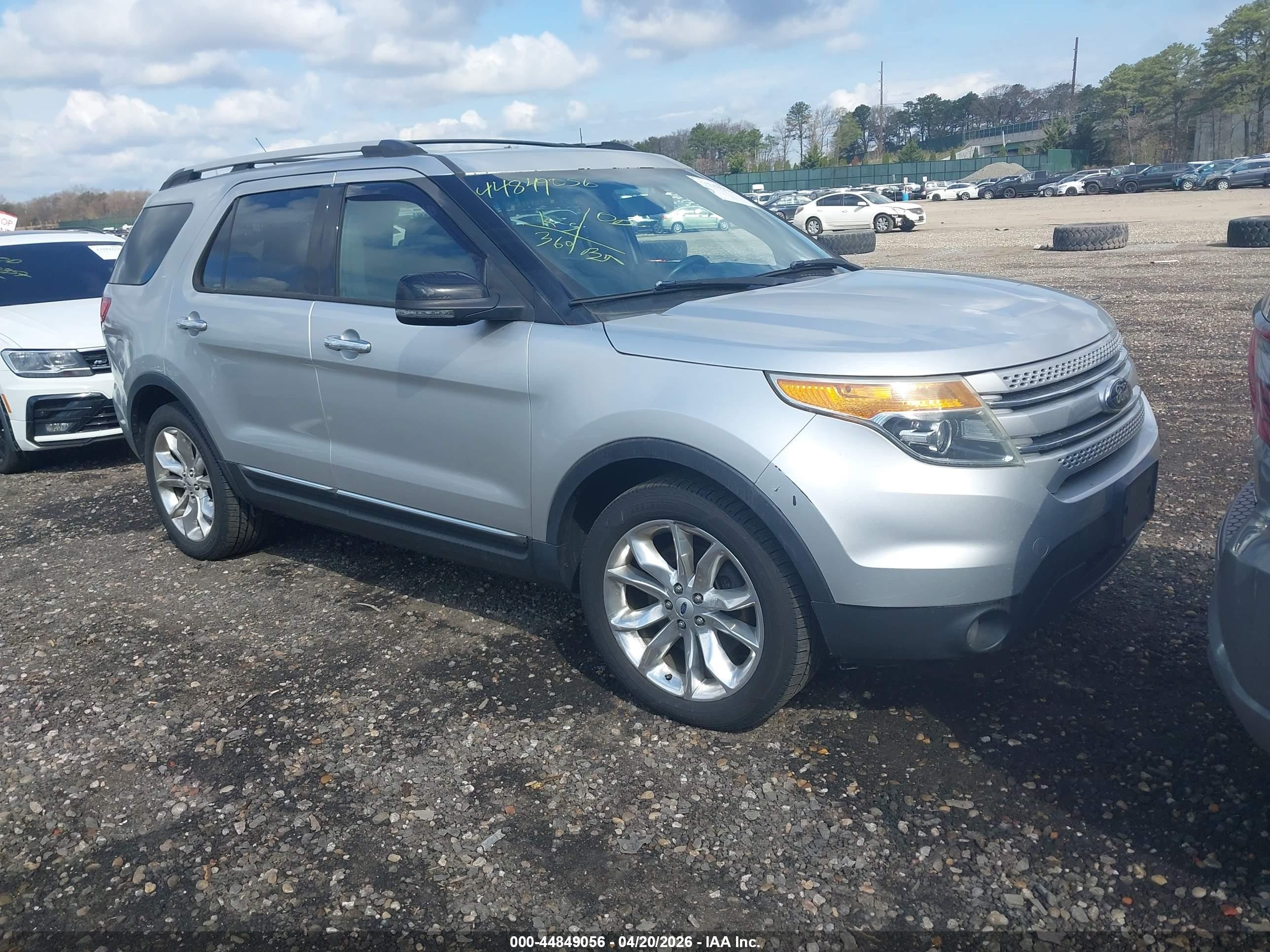 2015 Ford Explorer Xlt White vin: 1FM5K8D80FGA81141