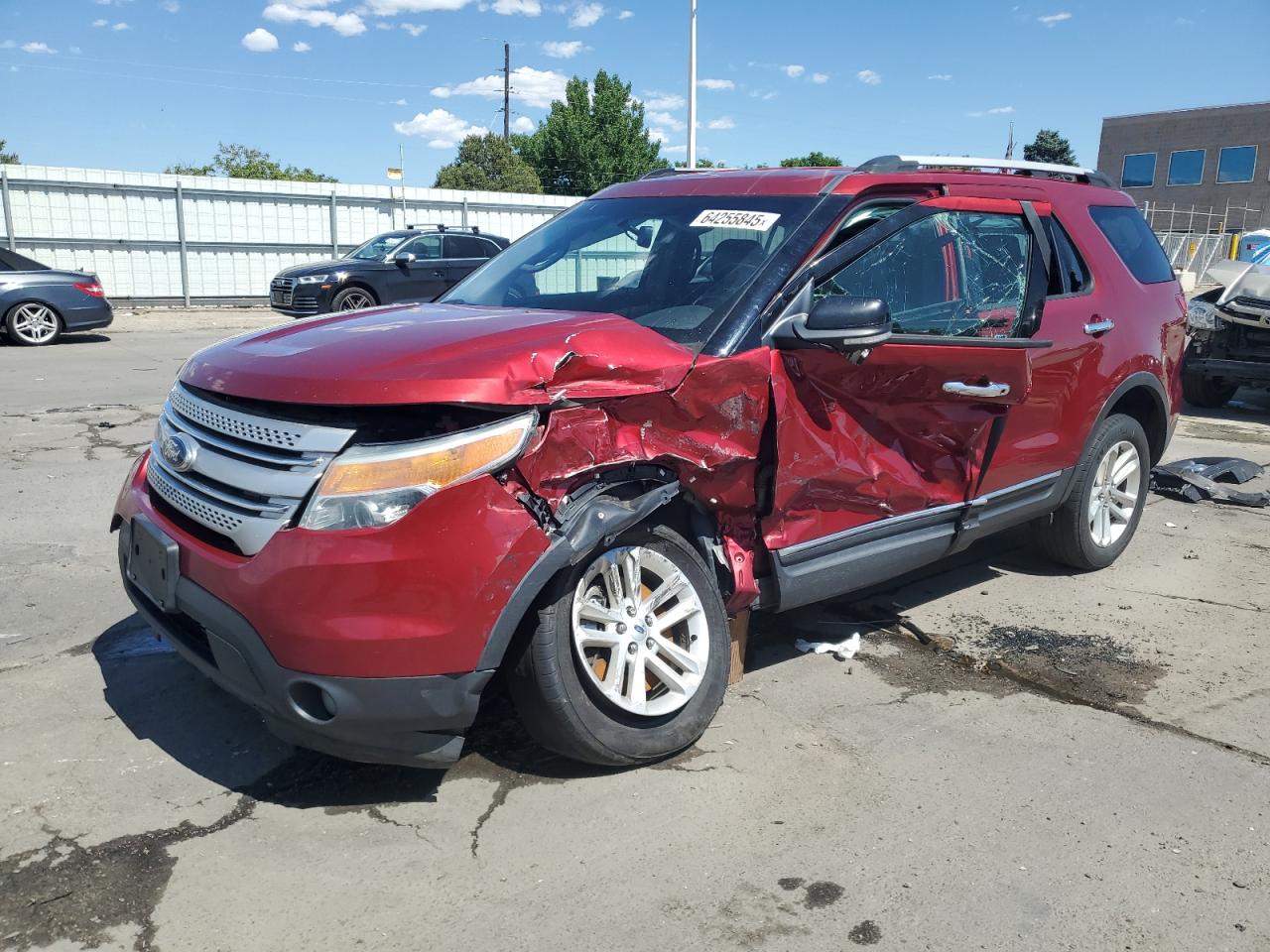 2015 Ford Explorer Xlt Red vin: 1FM5K8D80FGA96612