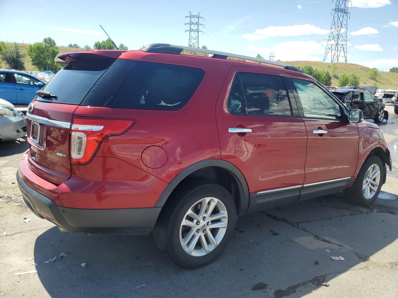2015 Ford Explorer Xlt Красный vin: 1FM5K8D80FGA96612
