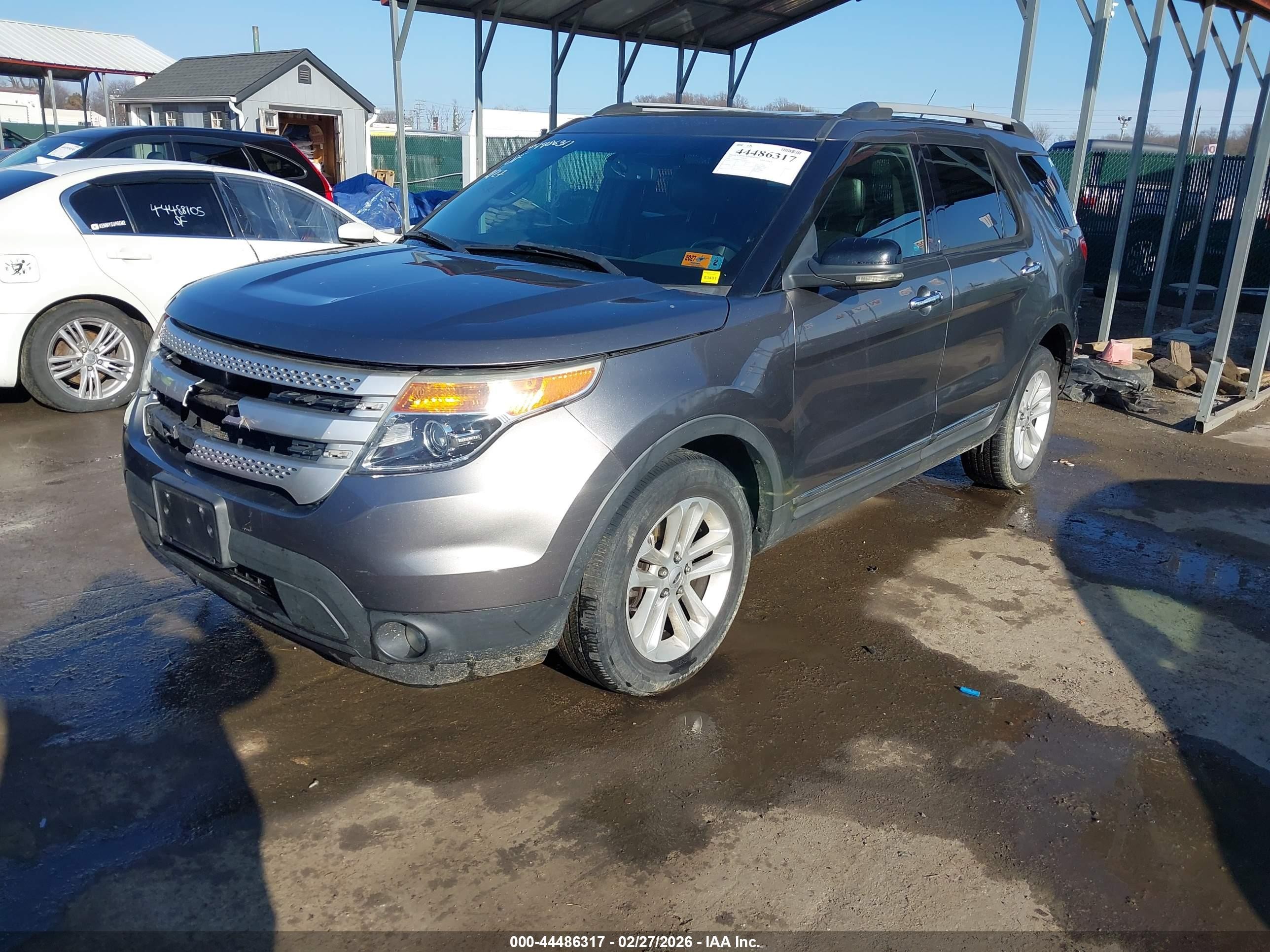 2013 Ford Explorer Xlt Gray vin: 1FM5K8D81DGA00662