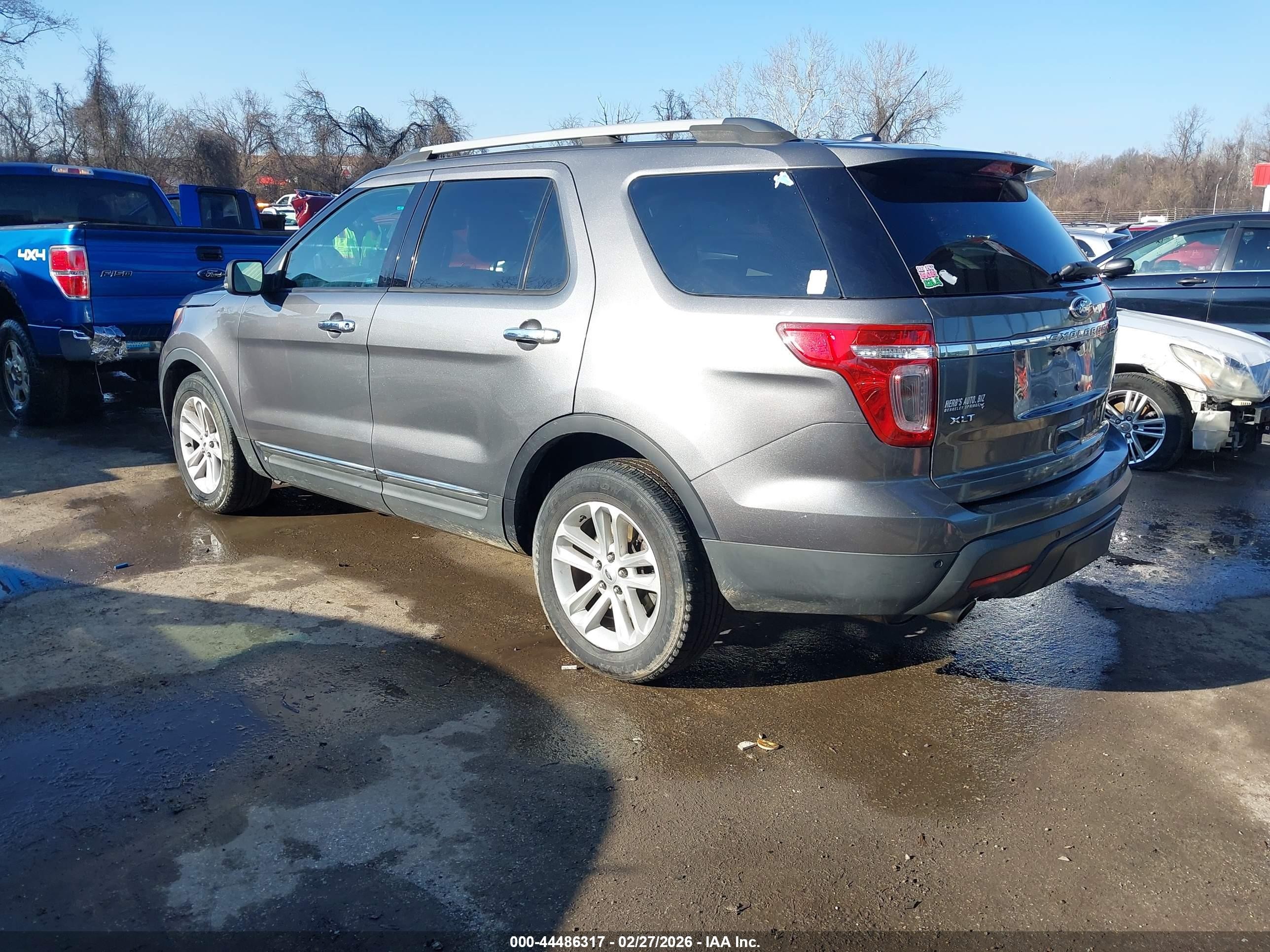 2013 Ford Explorer Xlt Gray vin: 1FM5K8D81DGA00662