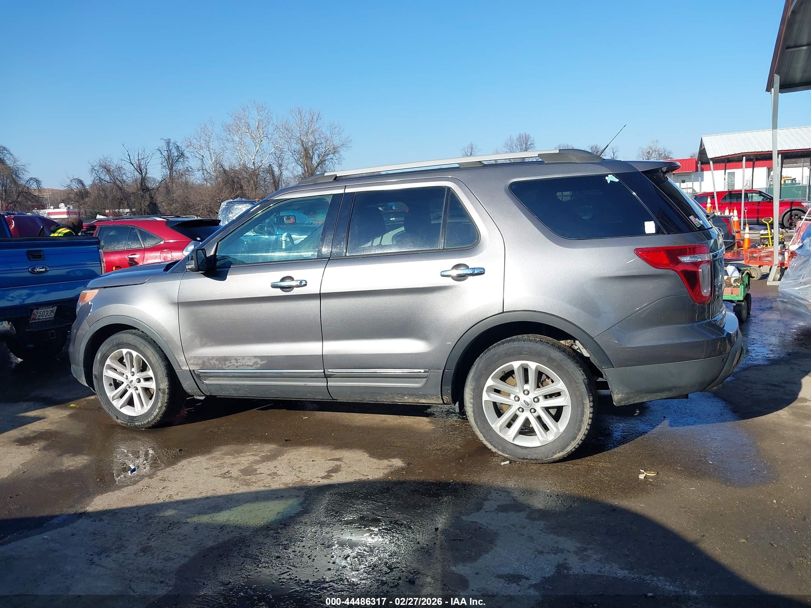 2013 Ford Explorer Xlt Gray vin: 1FM5K8D81DGA00662