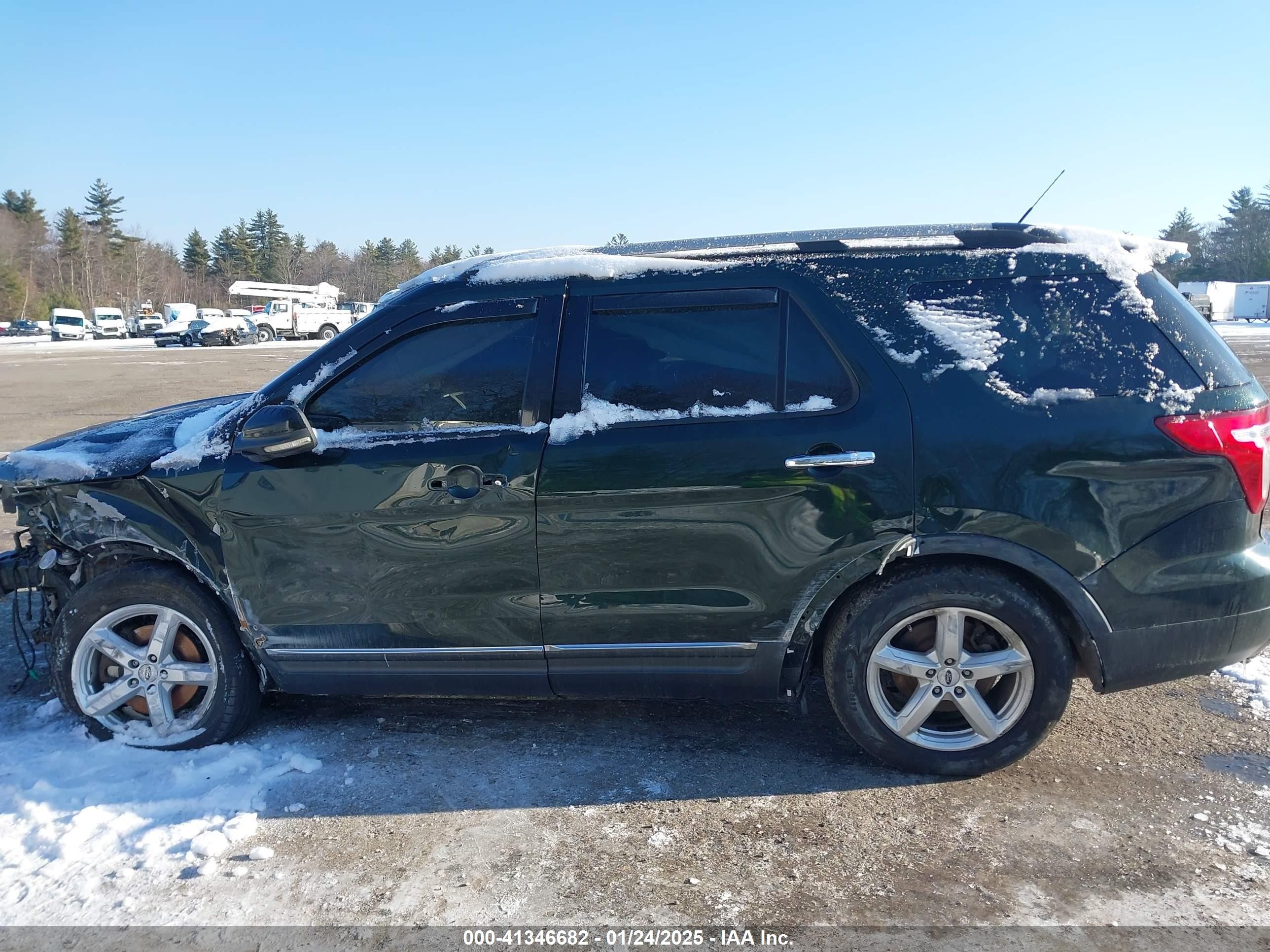 2013 Ford Explorer Xlt Green vin: 1FM5K8D81DGA05568