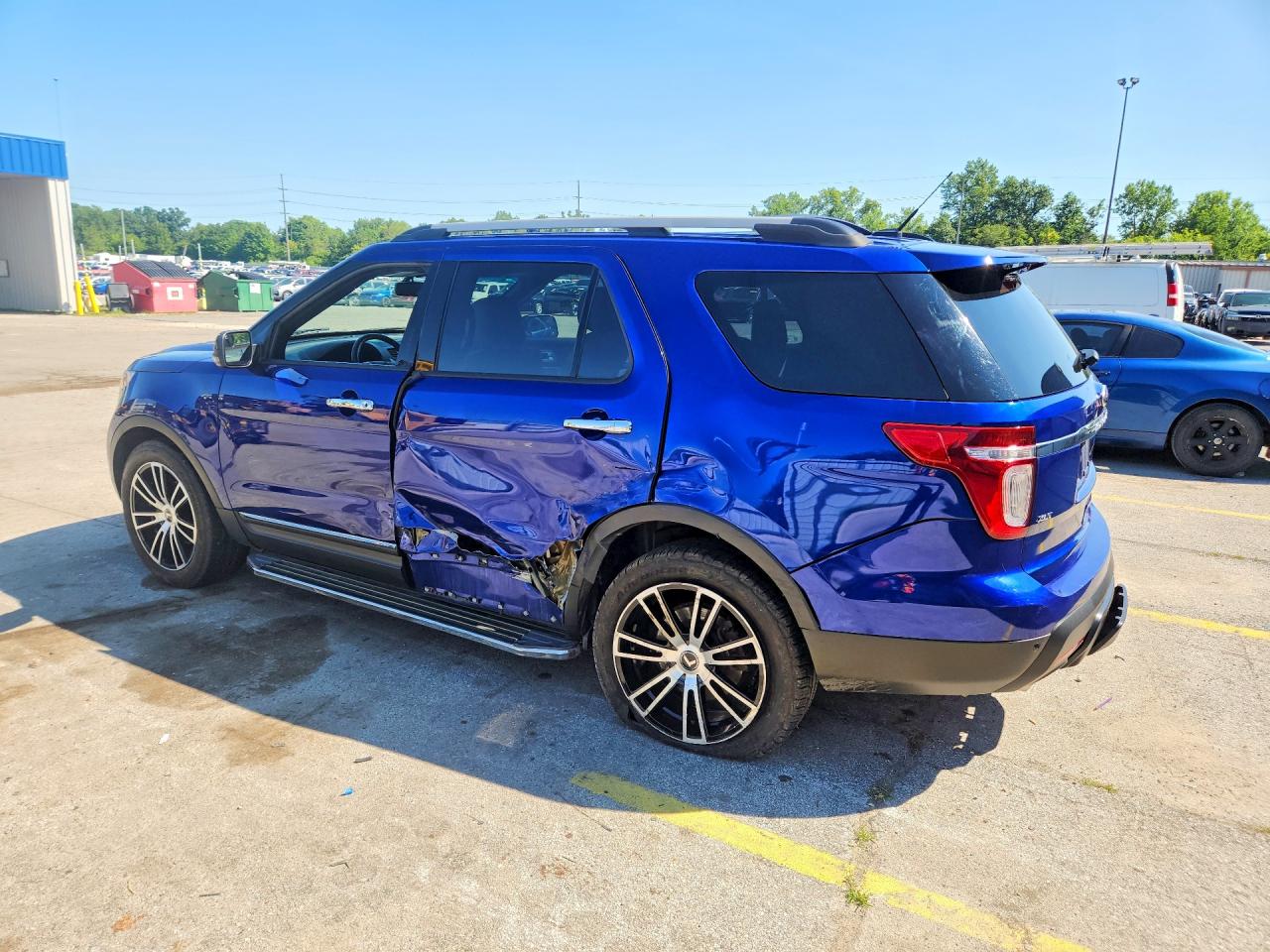 2013 Ford Explorer Xlt Blue vin: 1FM5K8D81DGA11631
