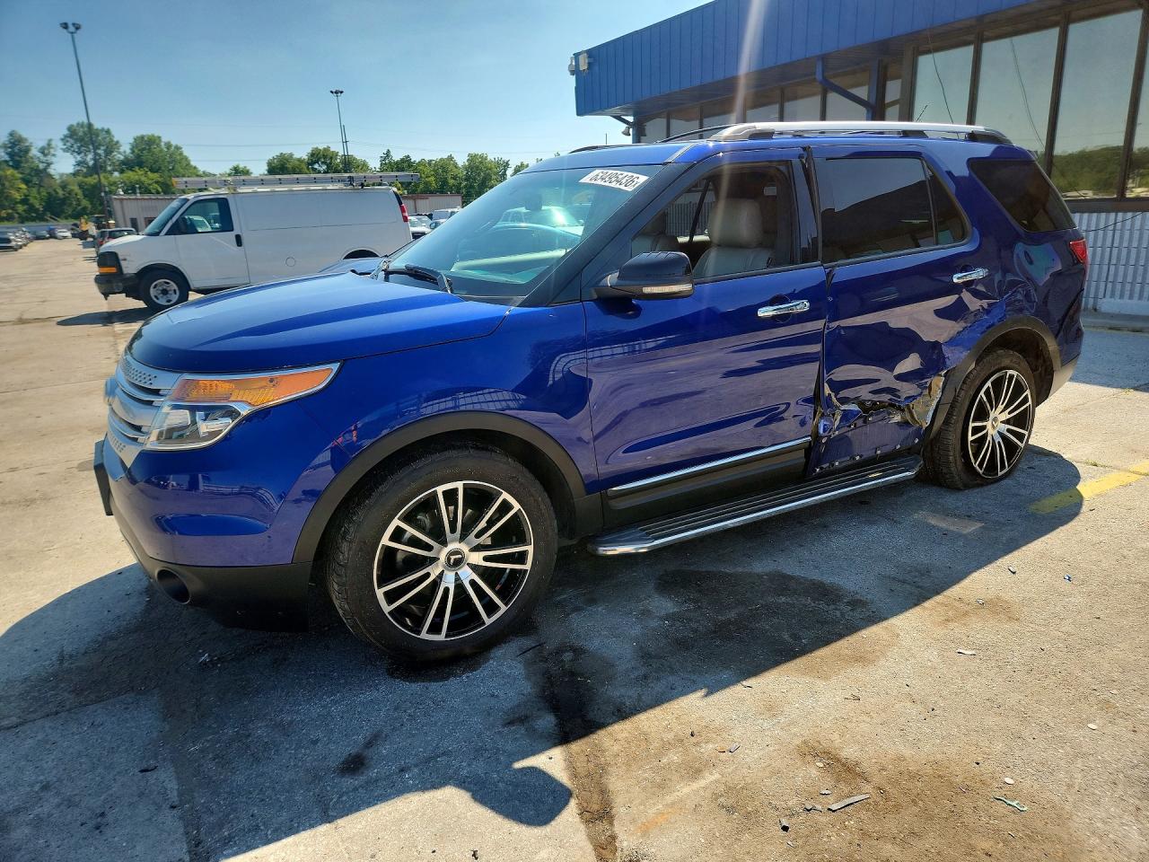 2013 Ford Explorer Xlt Blue vin: 1FM5K8D81DGA11631
