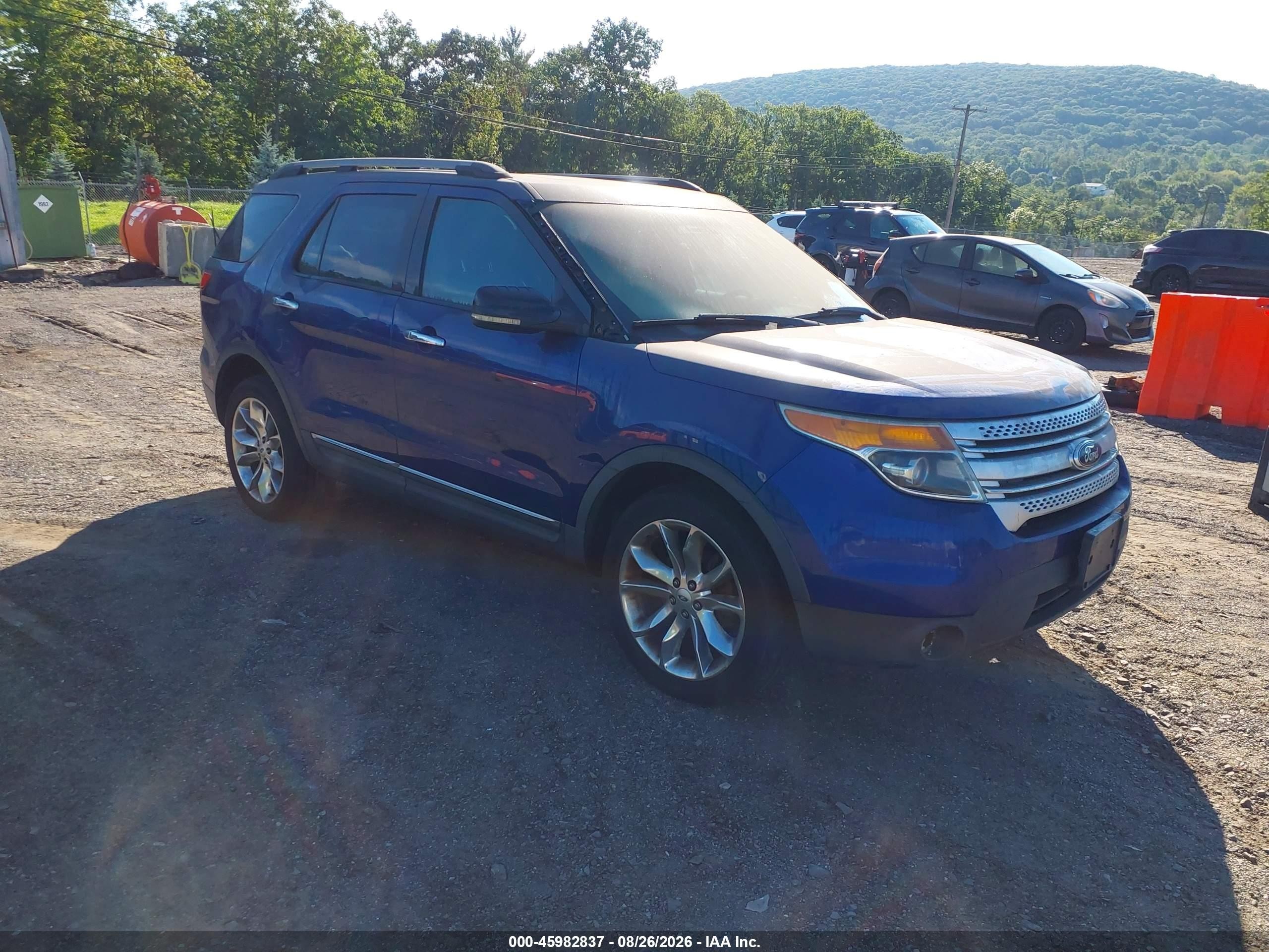 2013 Ford Explorer Xlt Blue vin: 1FM5K8D81DGA24590