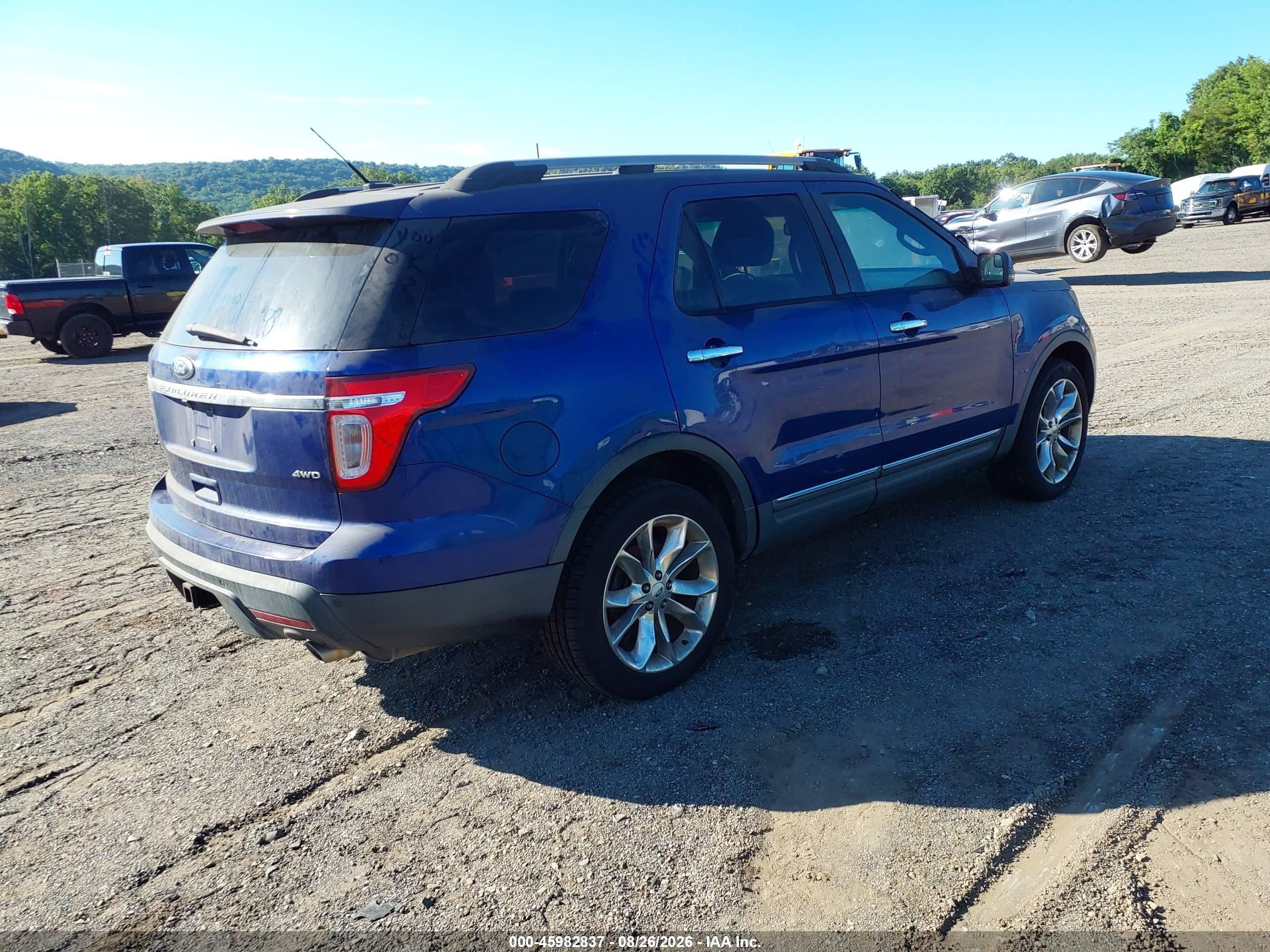 2013 Ford Explorer Xlt Blue vin: 1FM5K8D81DGA24590