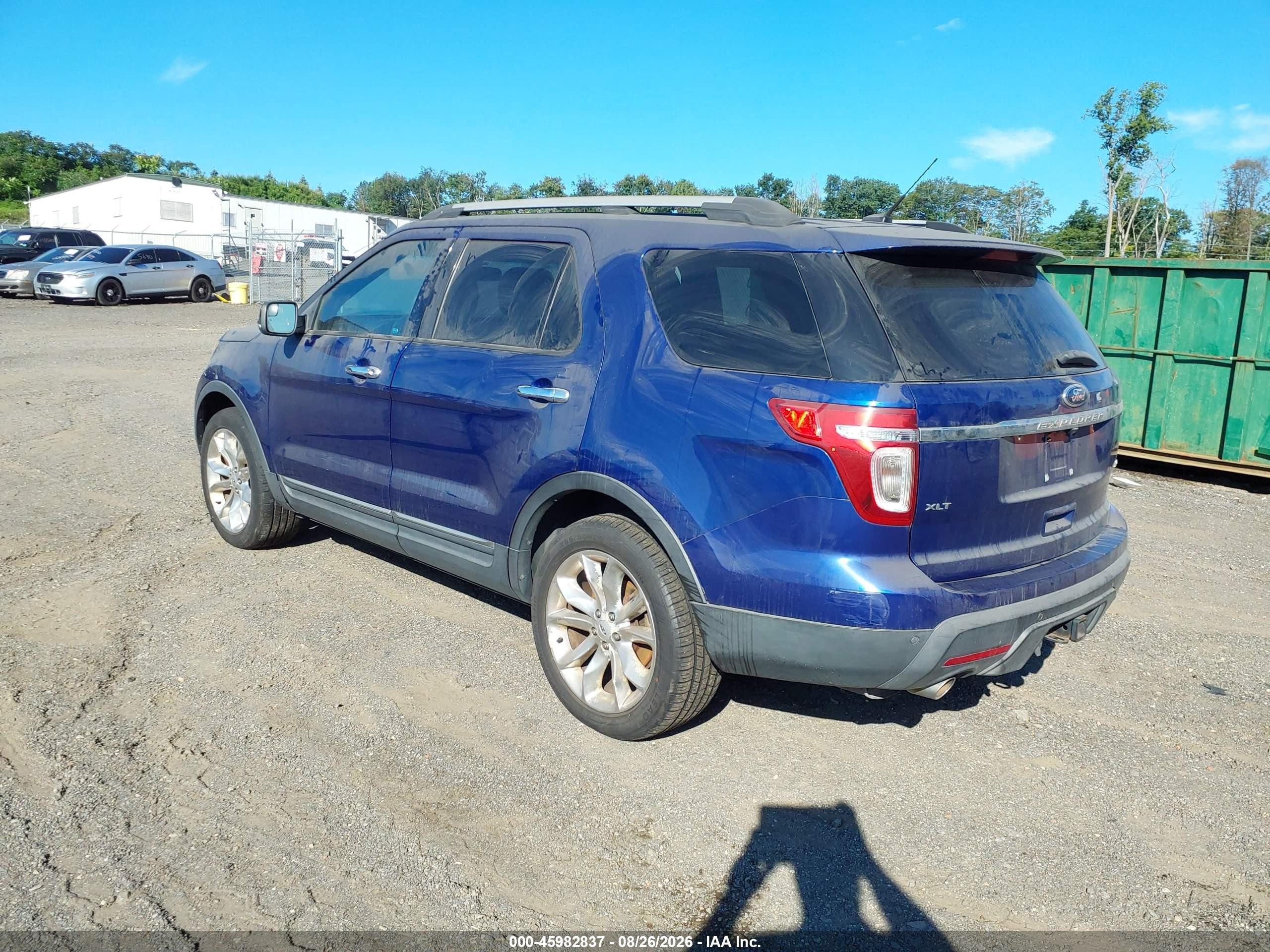 2013 Ford Explorer Xlt Blue vin: 1FM5K8D81DGA24590