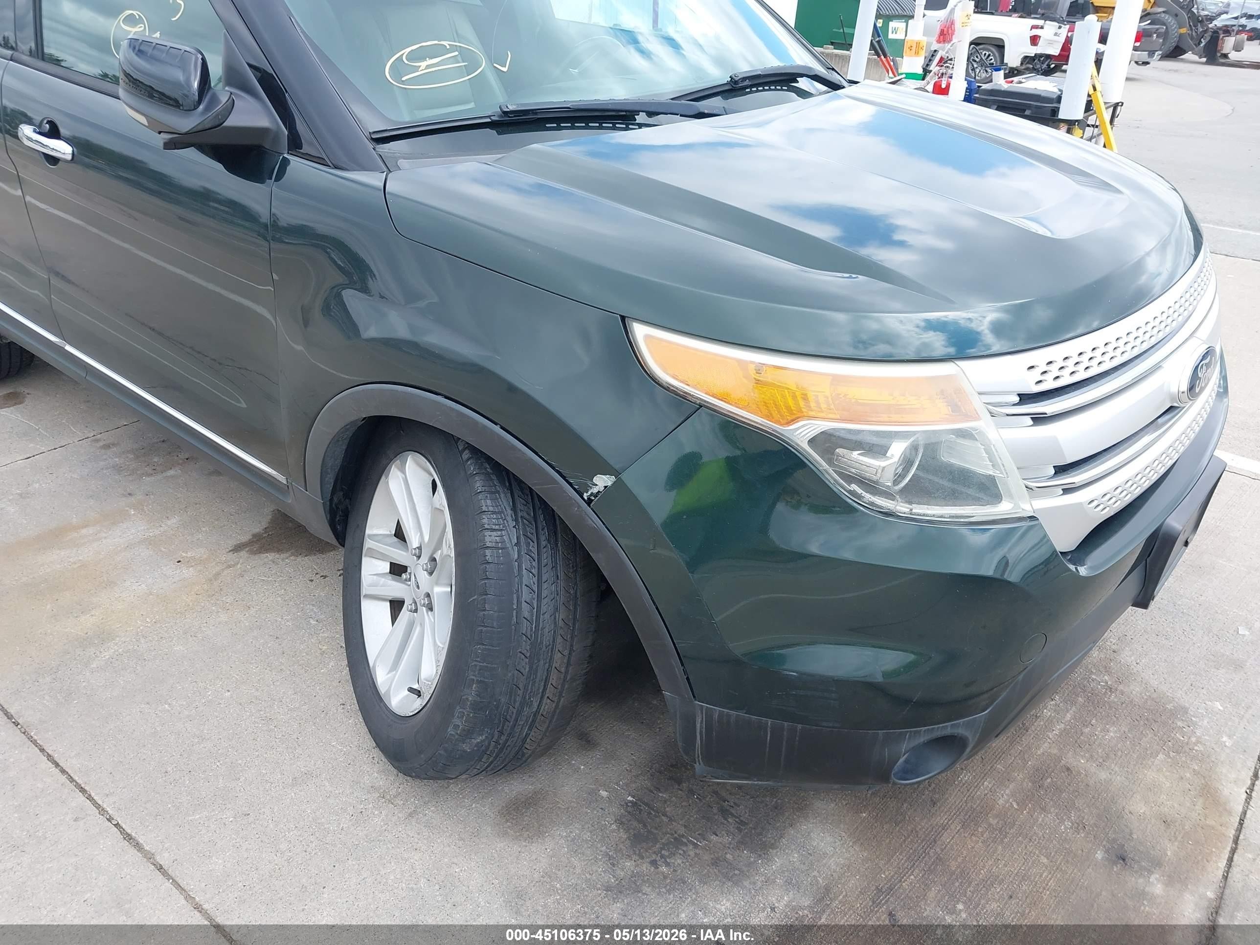 2013 Ford Explorer Xlt Green vin: 1FM5K8D81DGA49019