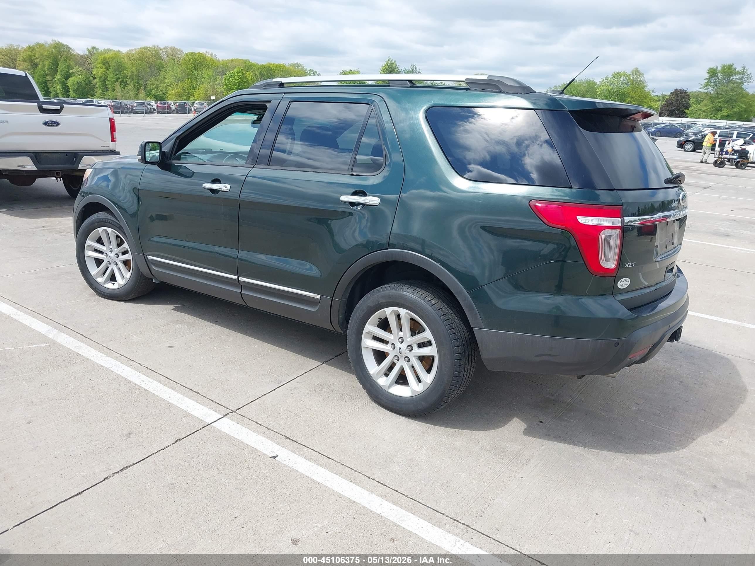 2013 Ford Explorer Xlt Green vin: 1FM5K8D81DGA49019