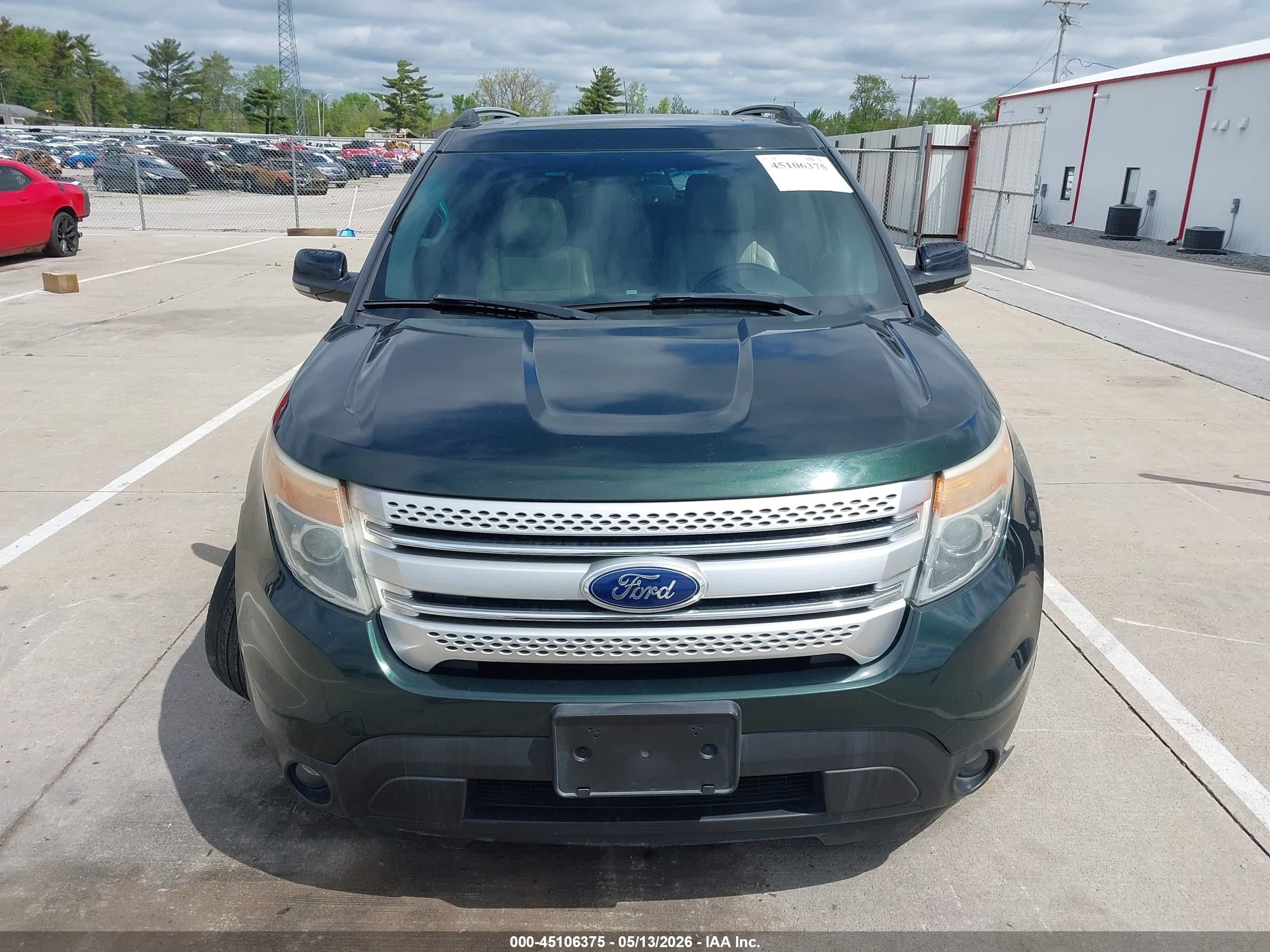 2013 Ford Explorer Xlt Green vin: 1FM5K8D81DGA49019
