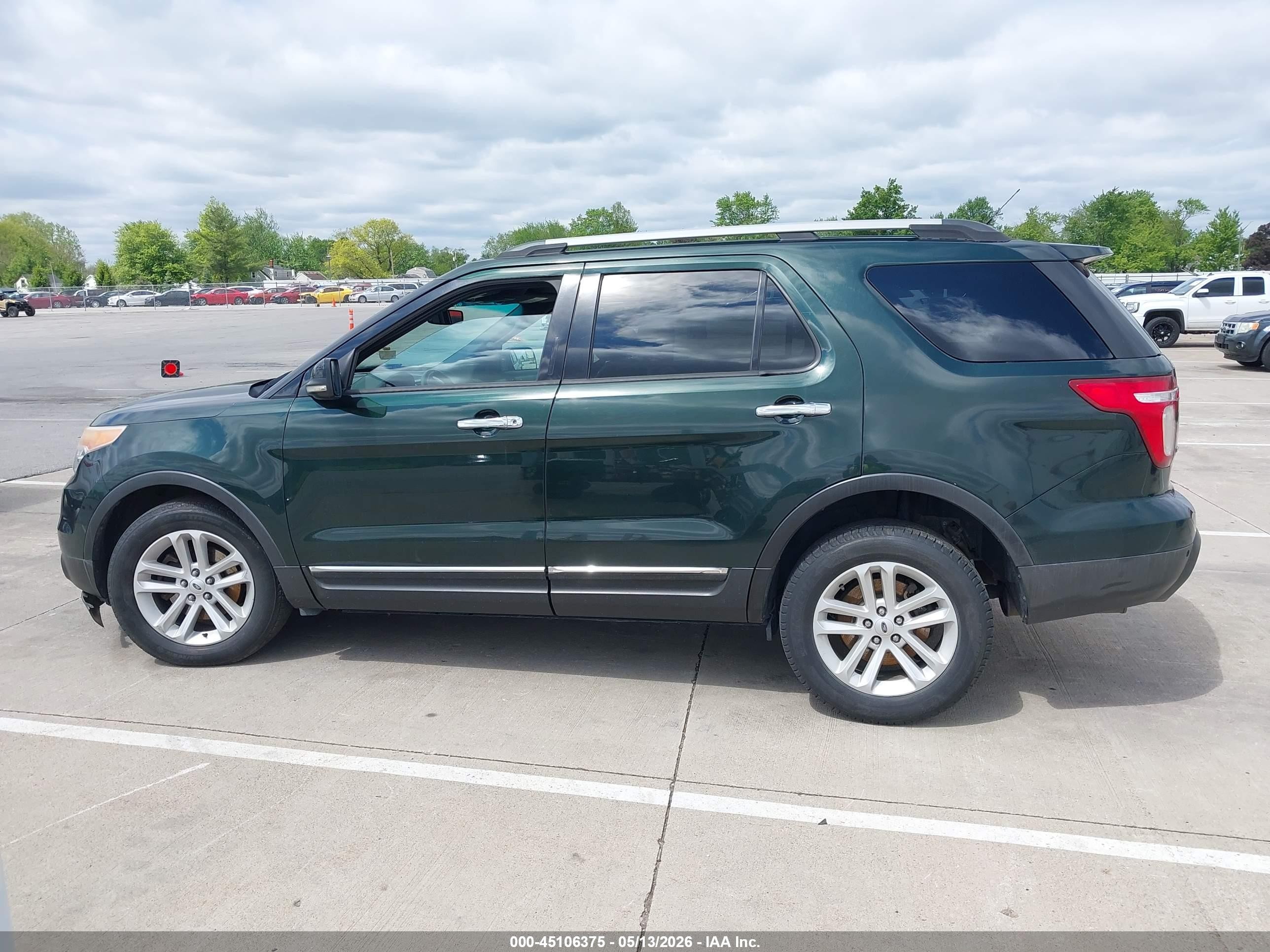 2013 Ford Explorer Xlt Green vin: 1FM5K8D81DGA49019