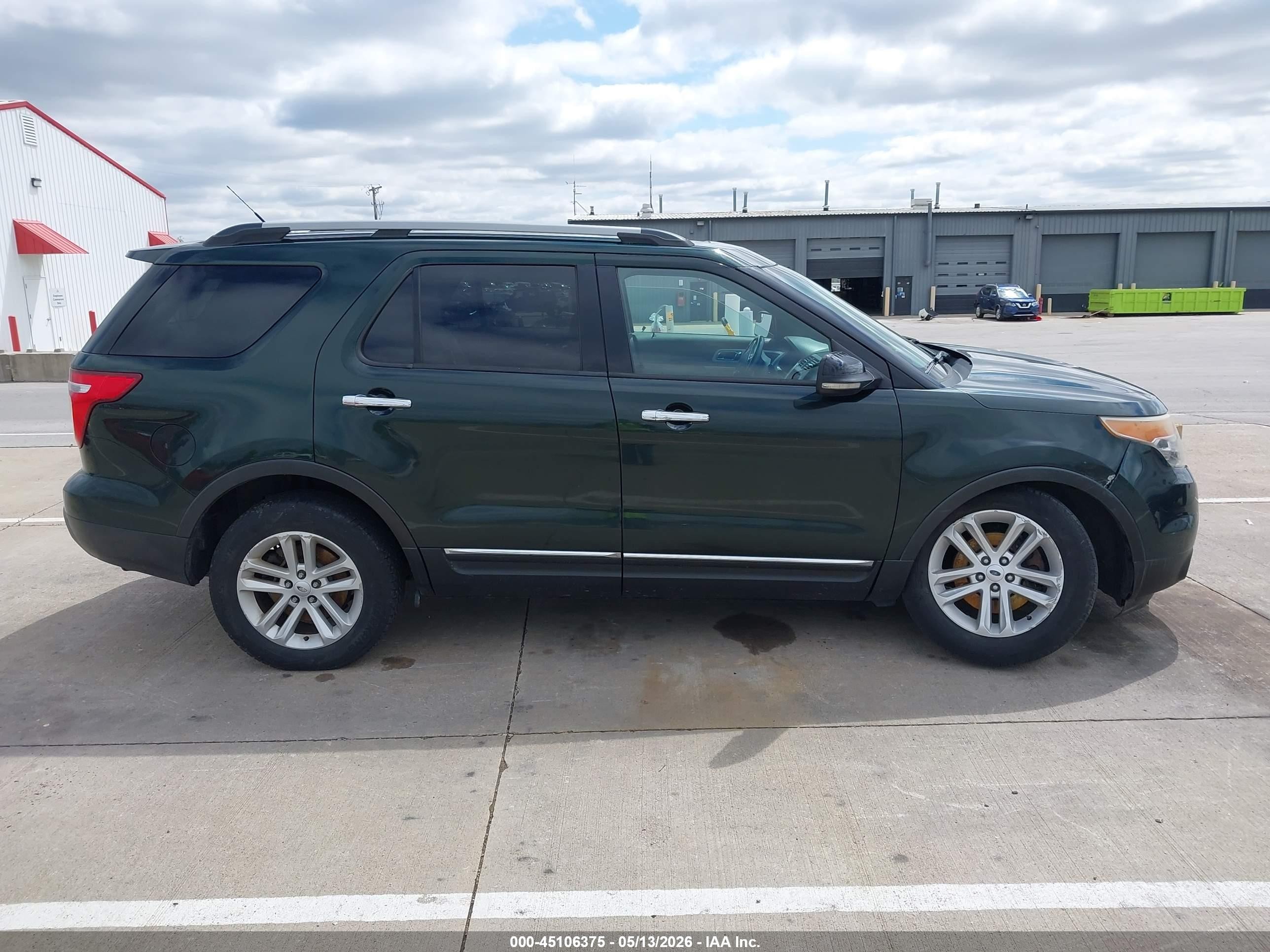 2013 Ford Explorer Xlt Green vin: 1FM5K8D81DGA49019