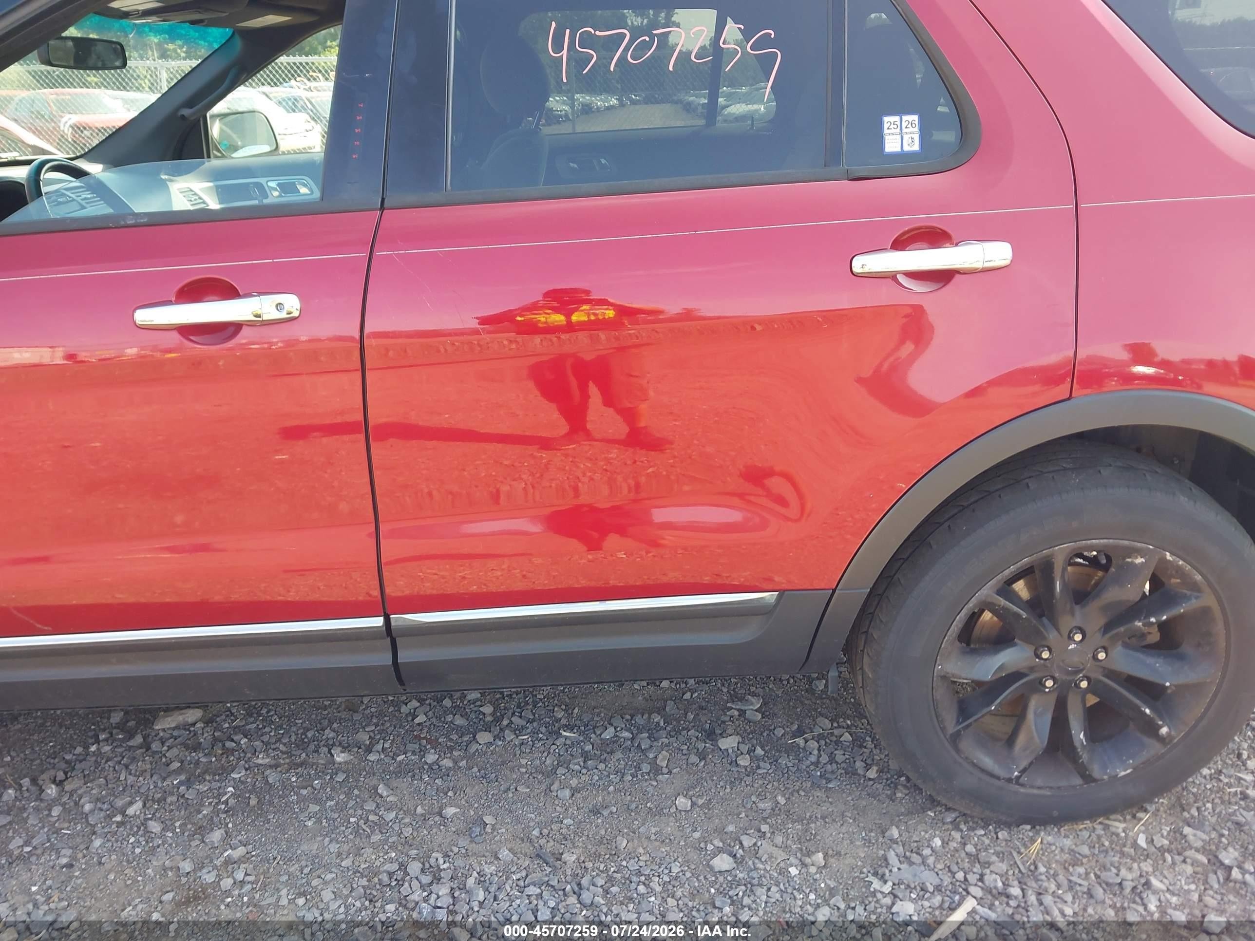 2013 Ford Explorer Xlt Red vin: 1FM5K8D81DGB25564