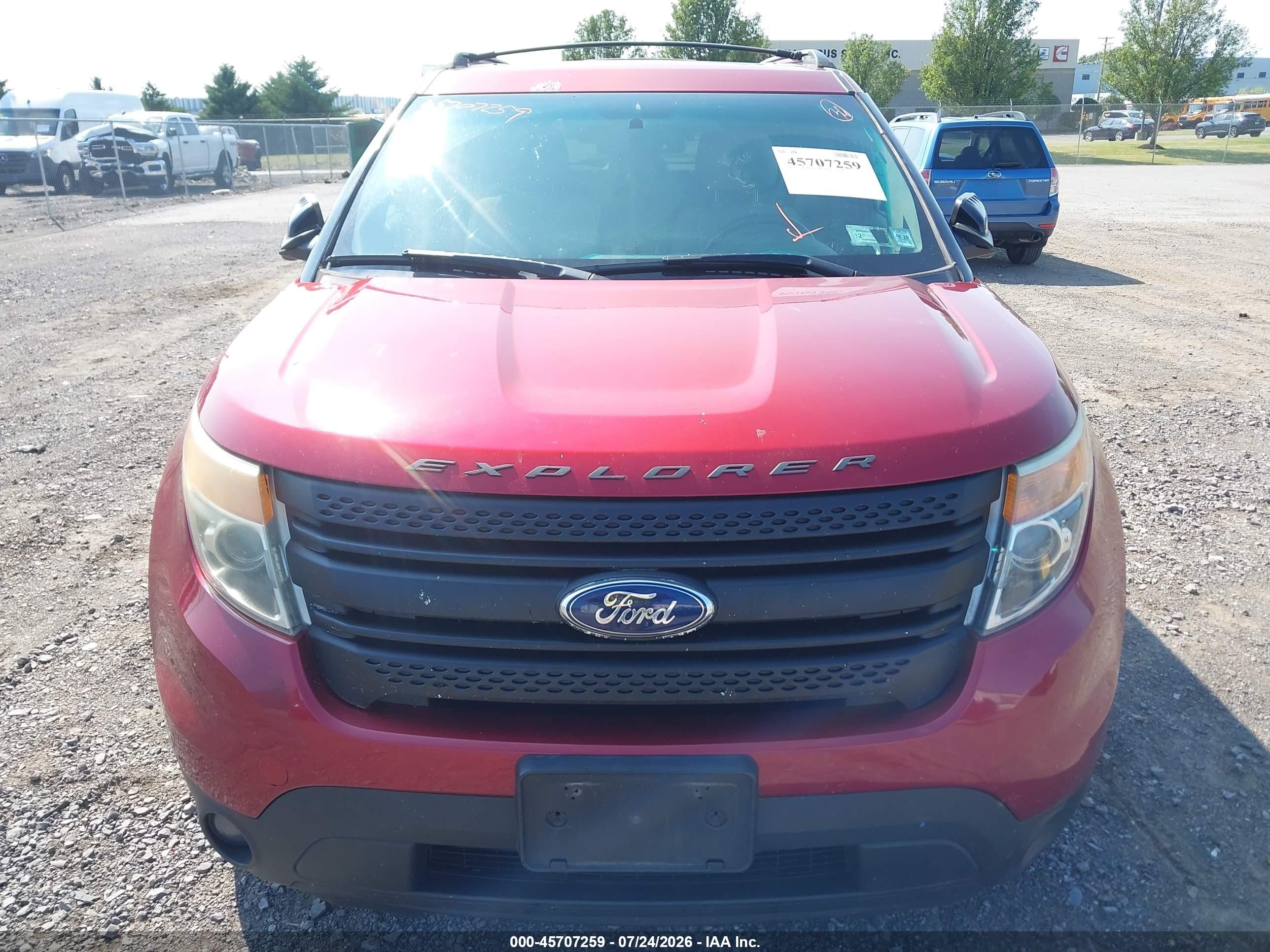2013 Ford Explorer Xlt Red vin: 1FM5K8D81DGB25564