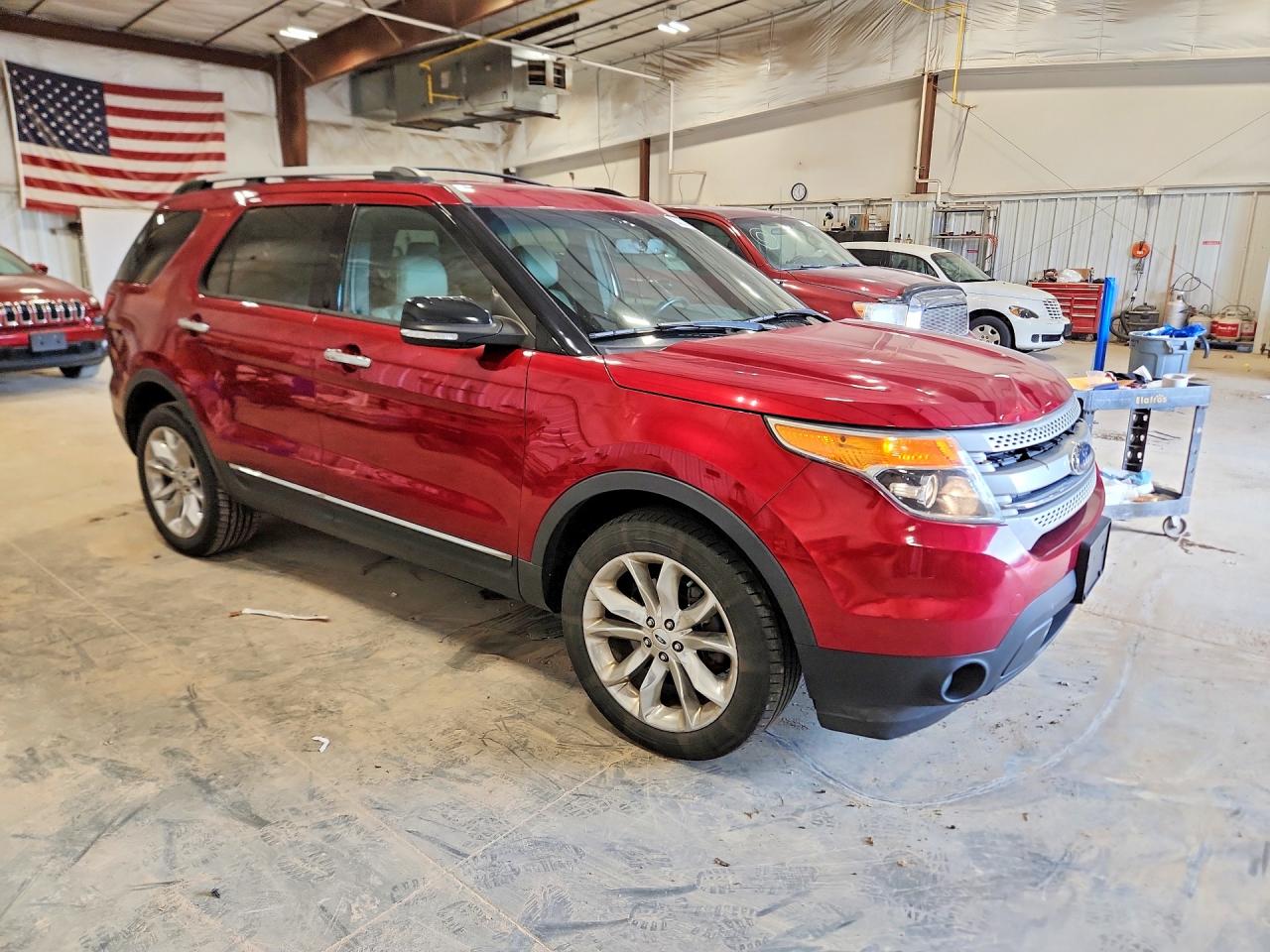 2013 Ford Explorer Xlt Red vin: 1FM5K8D81DGC19735