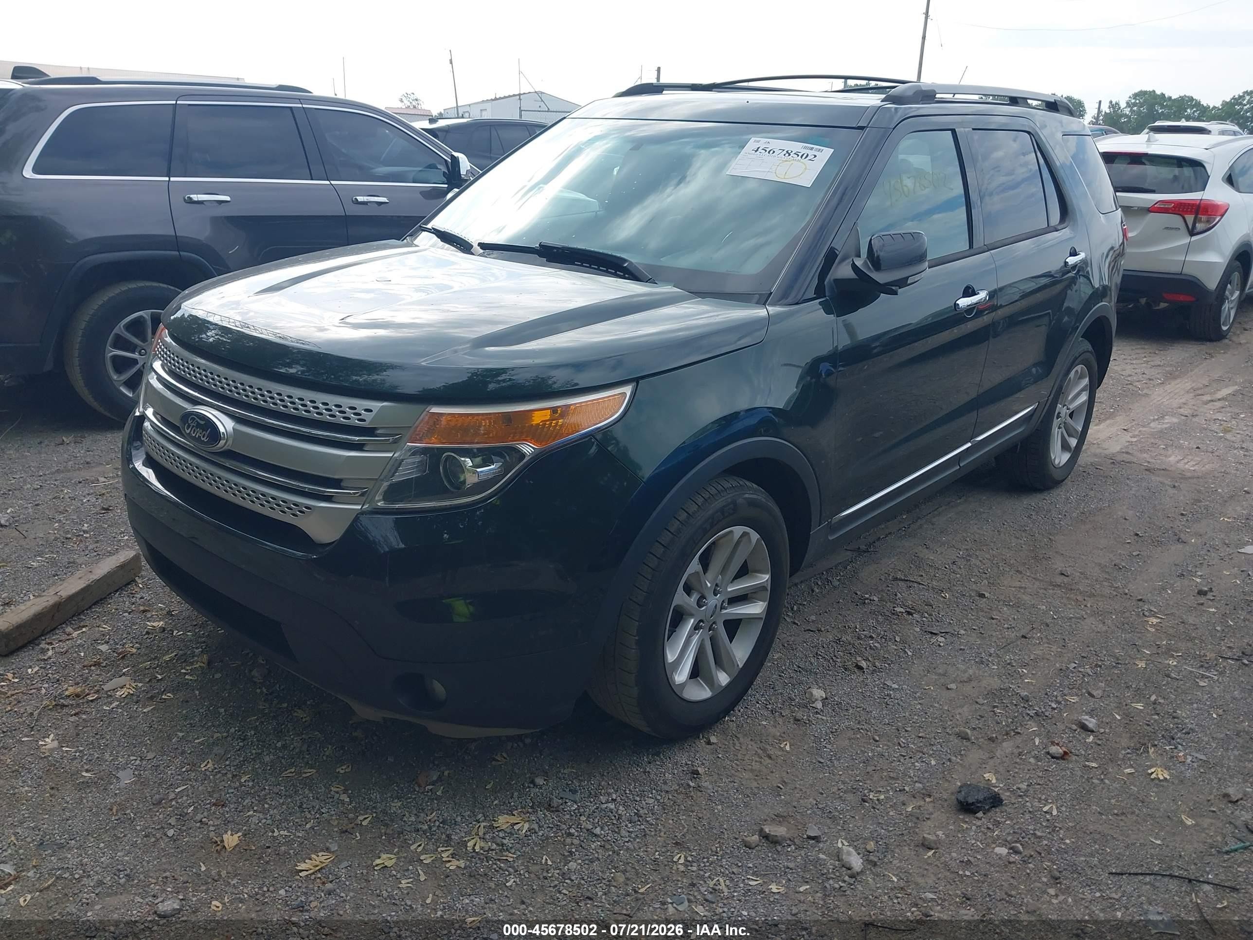 2013 Ford Explorer Xlt Green vin: 1FM5K8D81DGC43808