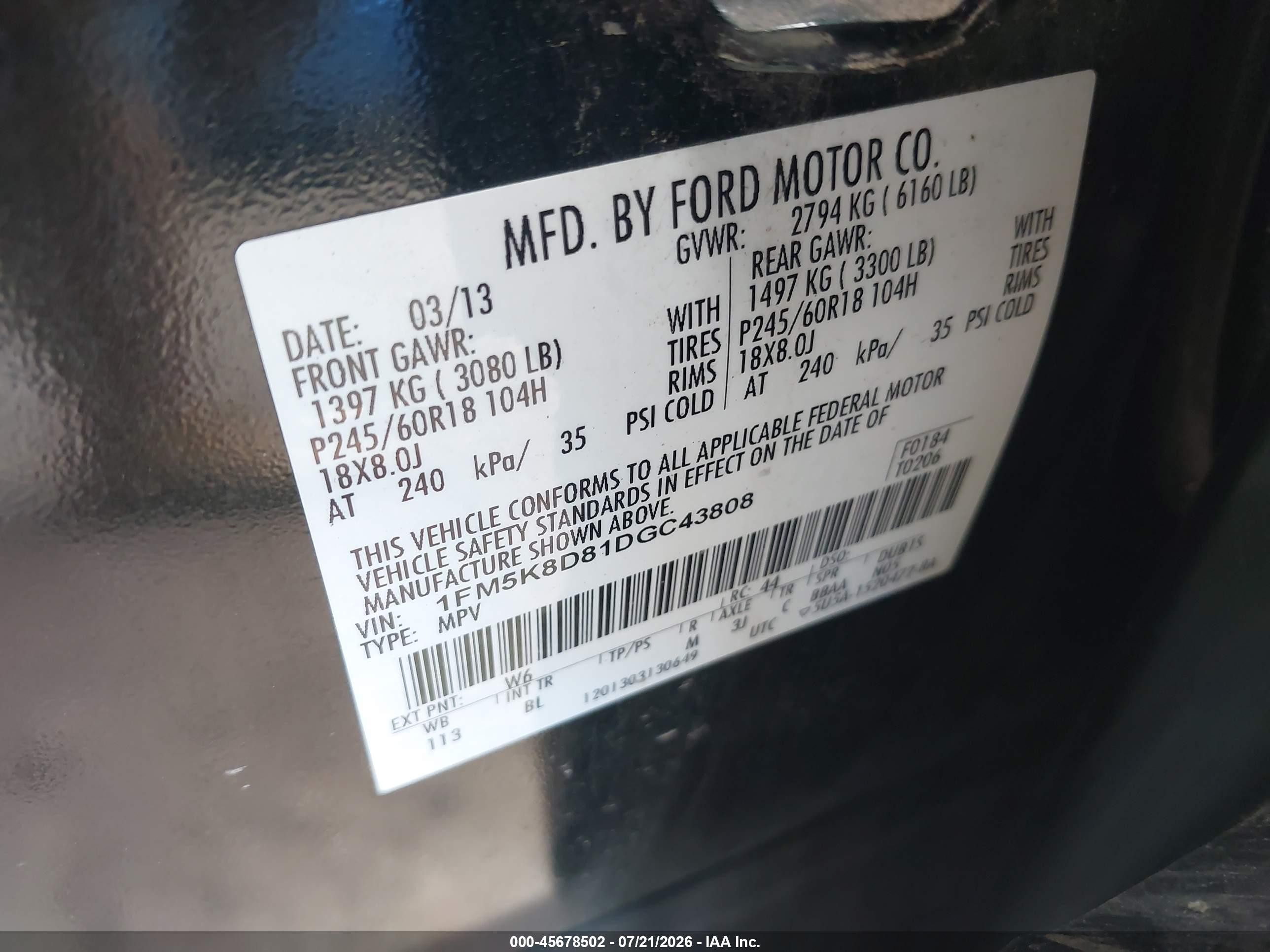 2013 Ford Explorer Xlt Green vin: 1FM5K8D81DGC43808