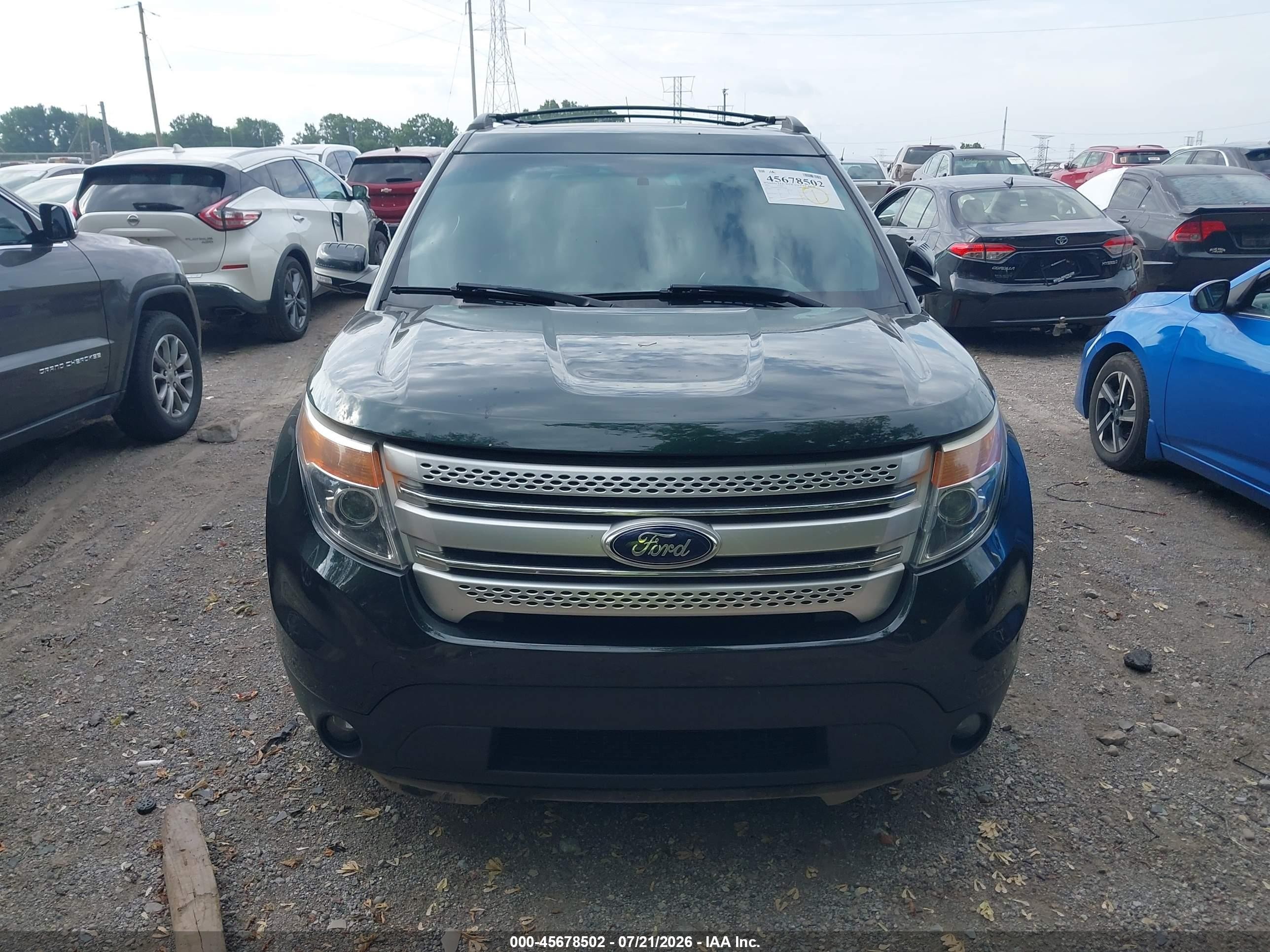 2013 Ford Explorer Xlt Green vin: 1FM5K8D81DGC43808