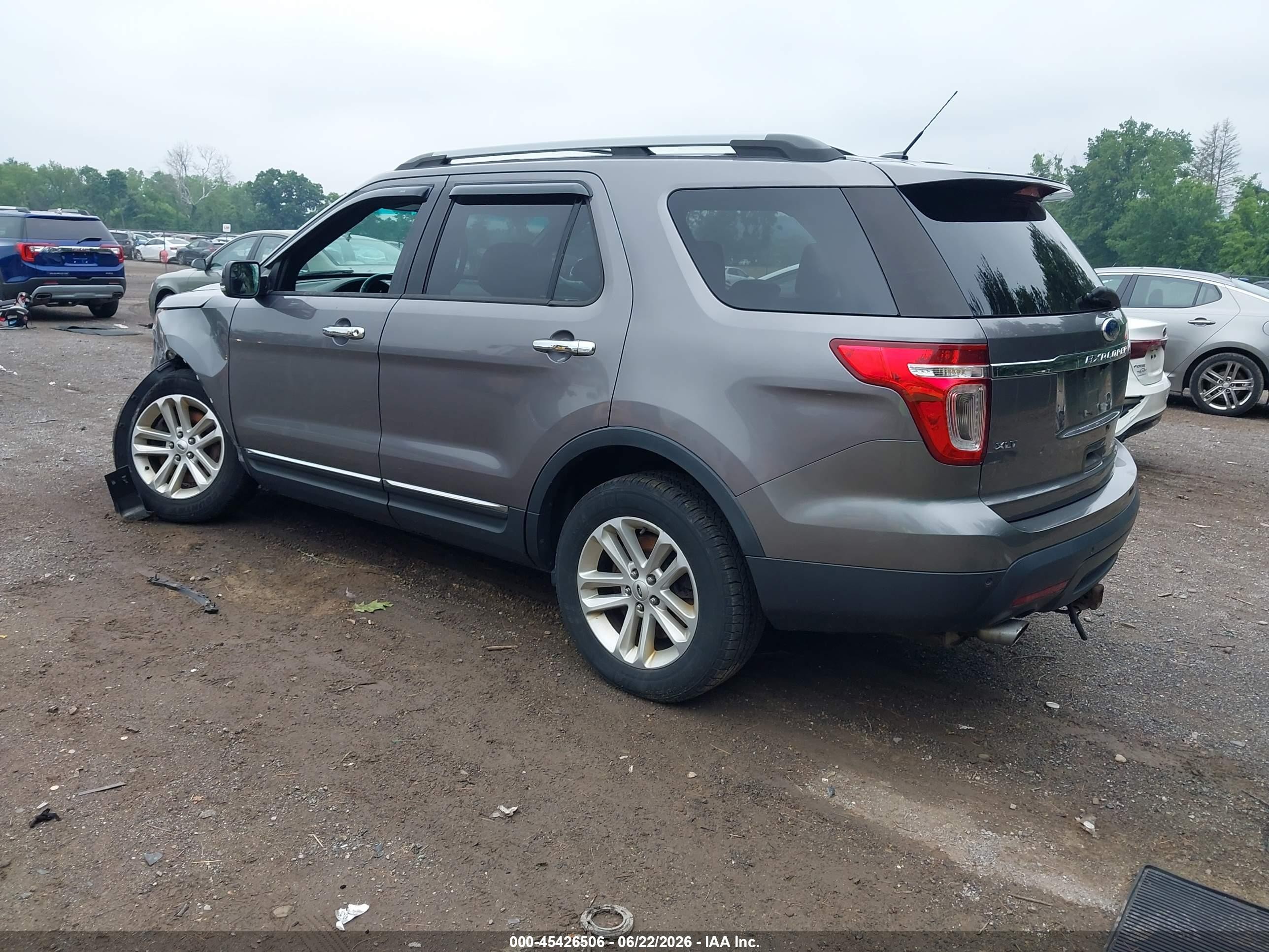 2014 Ford Explorer Xlt Gray vin: 1FM5K8D81EGA02171