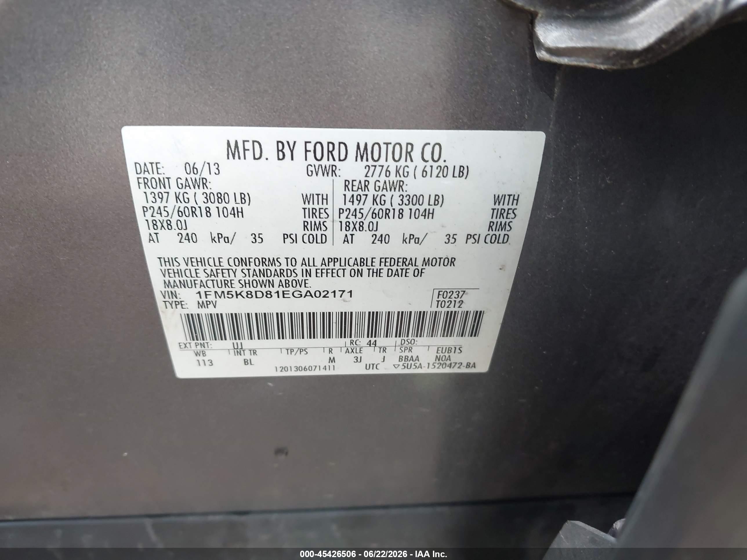 2014 Ford Explorer Xlt Gray vin: 1FM5K8D81EGA02171