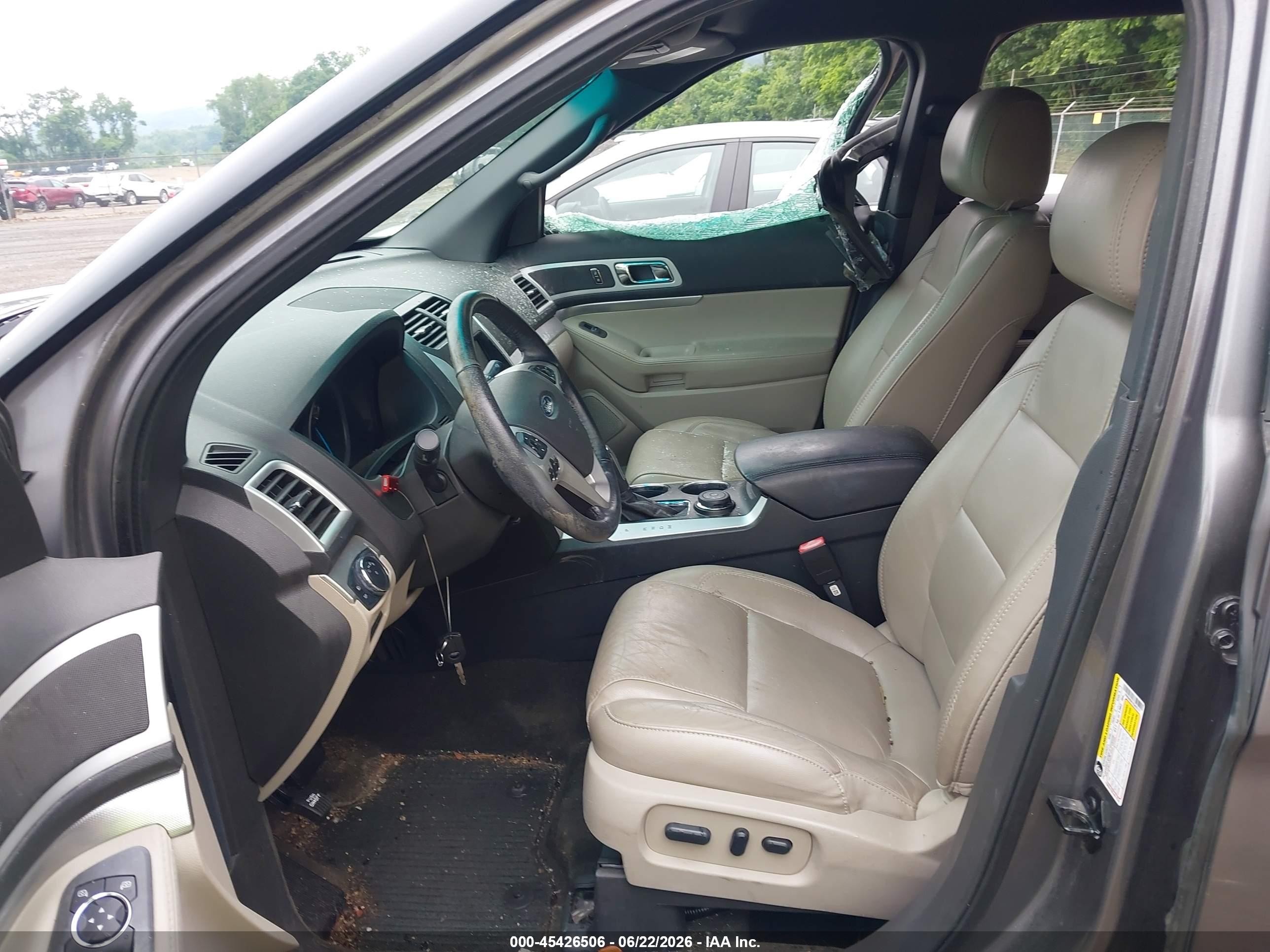 2014 Ford Explorer Xlt Gray vin: 1FM5K8D81EGA02171