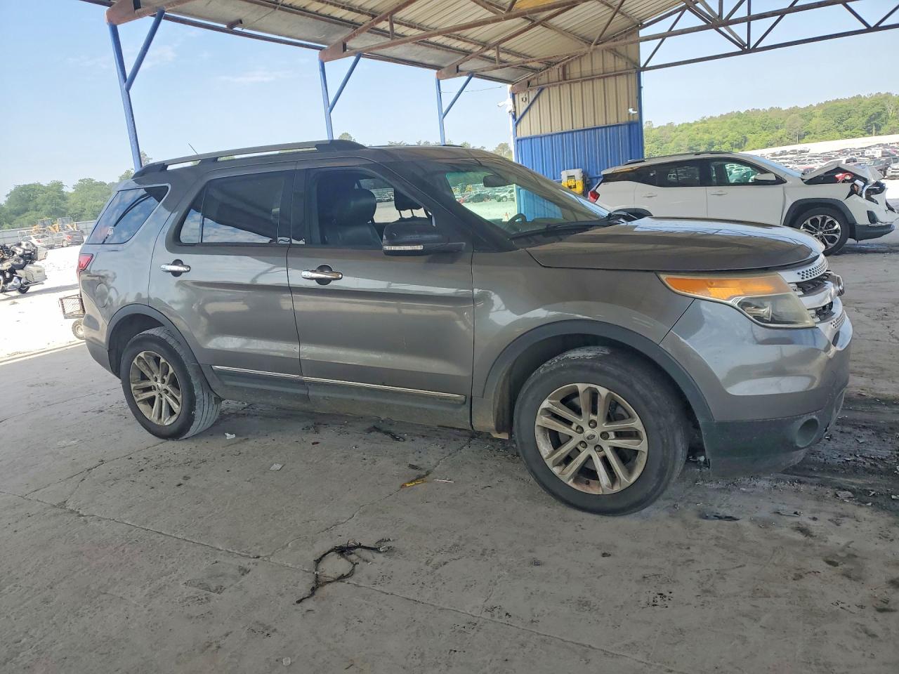 2014 Ford Explorer Xlt Gray vin: 1FM5K8D81EGA88095