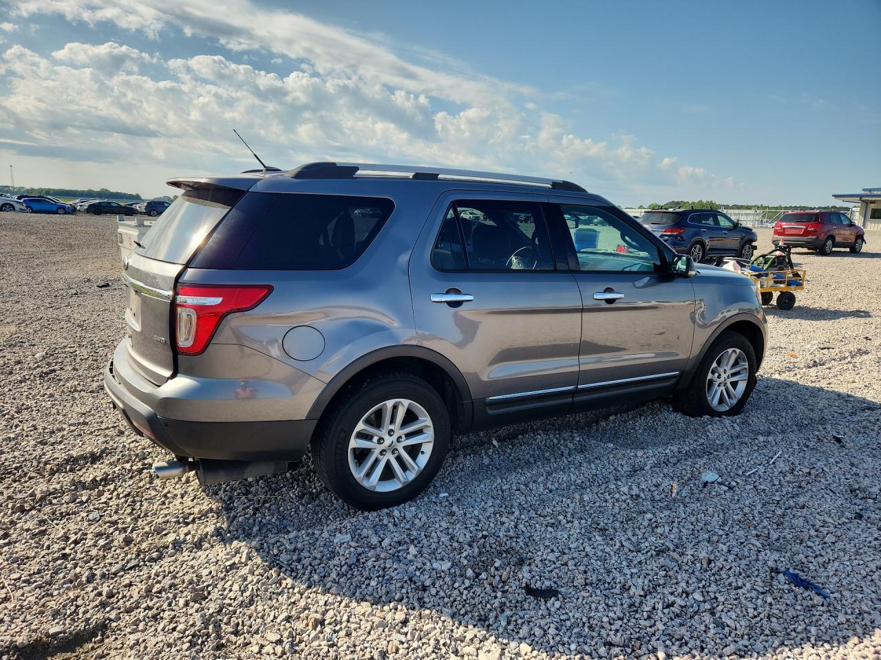 2014 Ford Explorer Xlt Gray vin: 1FM5K8D81EGC24256
