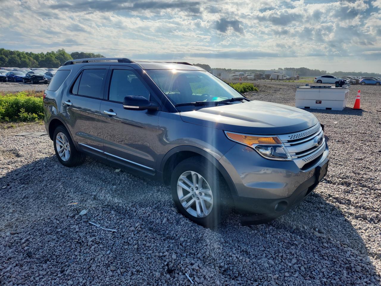 2014 Ford Explorer Xlt Gray vin: 1FM5K8D81EGC24256