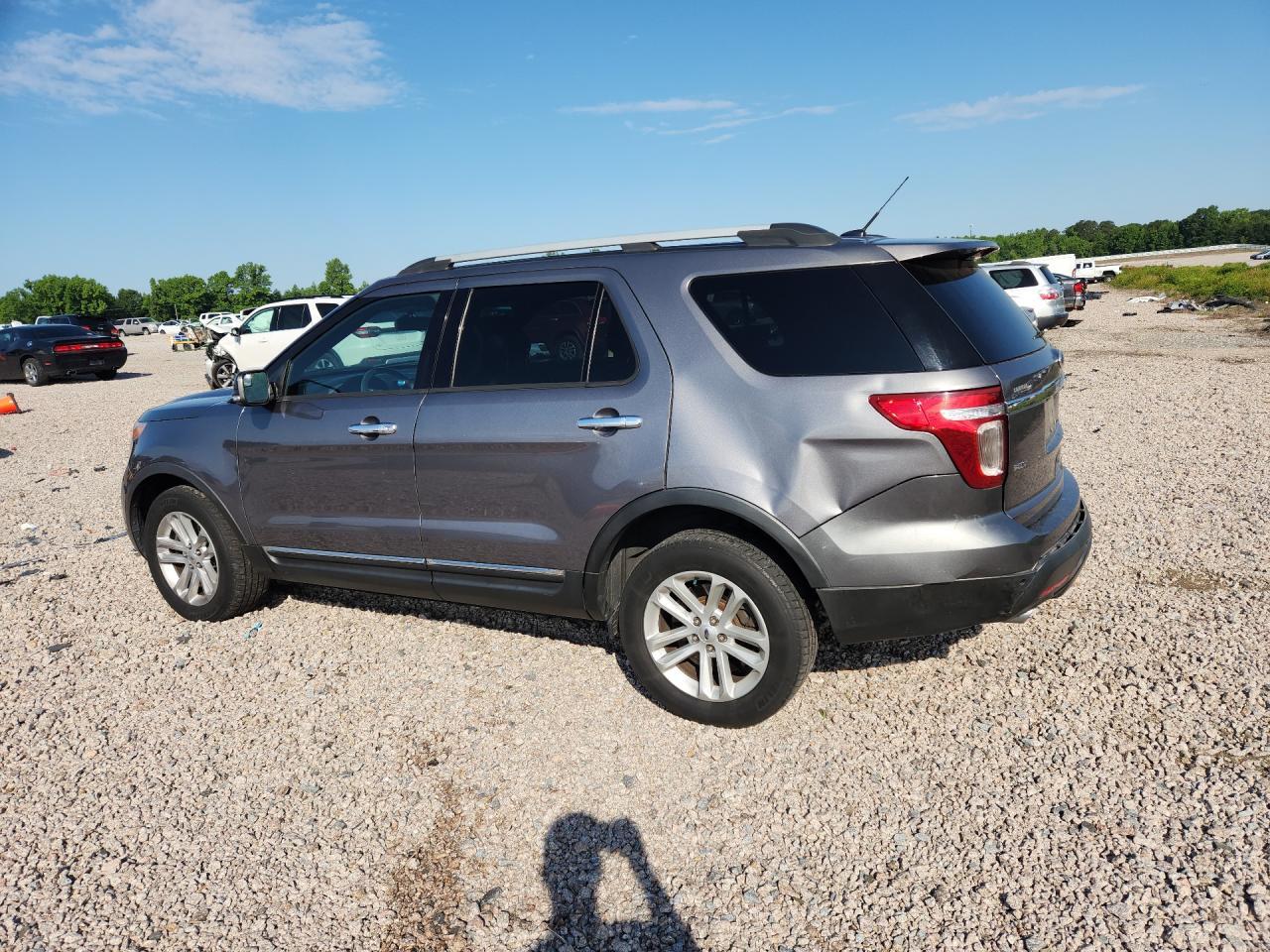 2014 Ford Explorer Xlt Gray vin: 1FM5K8D81EGC24256