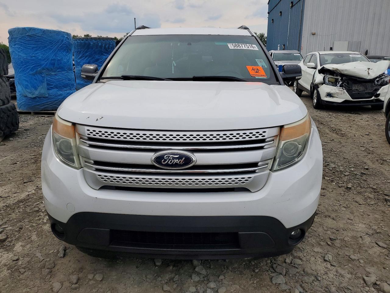 2015 Ford Explorer Xlt White vin: 1FM5K8D81FGA60797