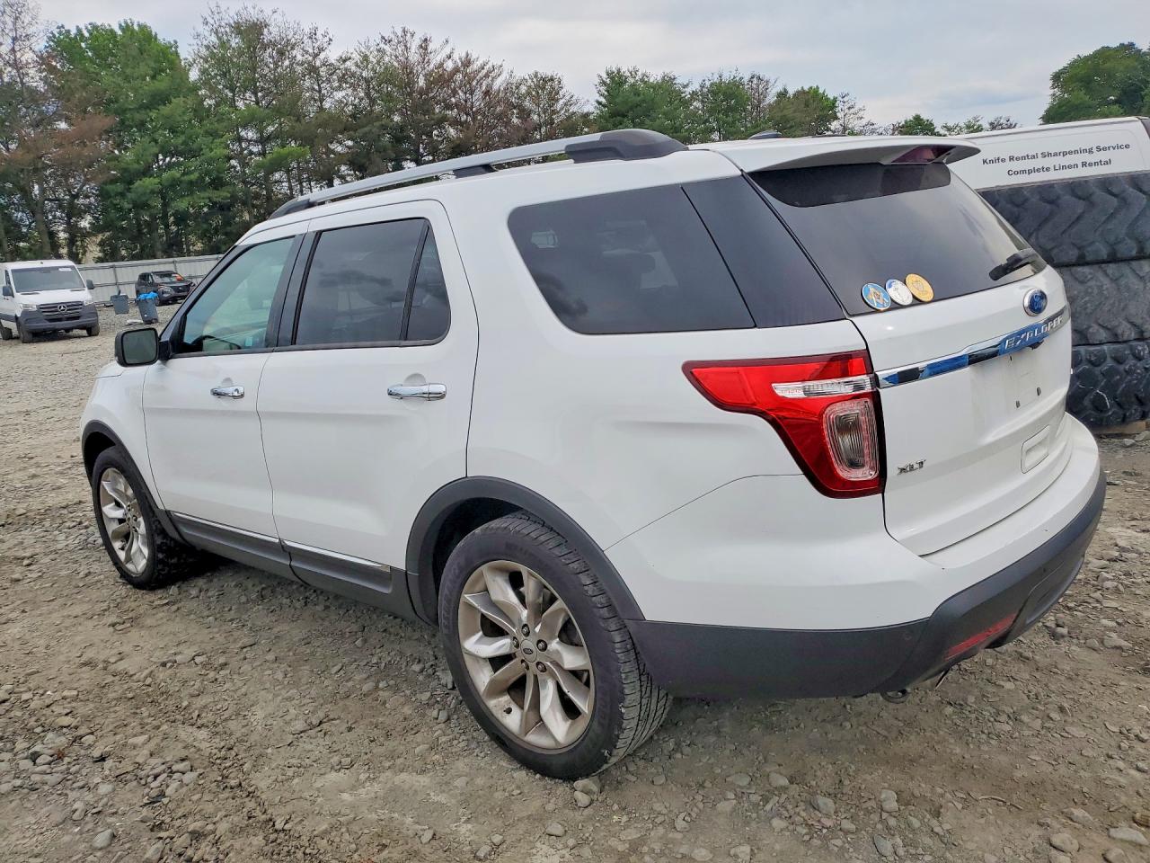 2015 Ford Explorer Xlt White vin: 1FM5K8D81FGA60797