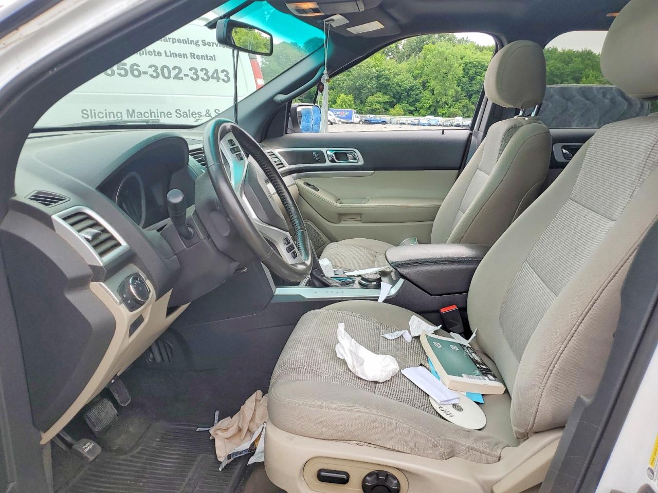 2015 Ford Explorer Xlt White vin: 1FM5K8D81FGA60797