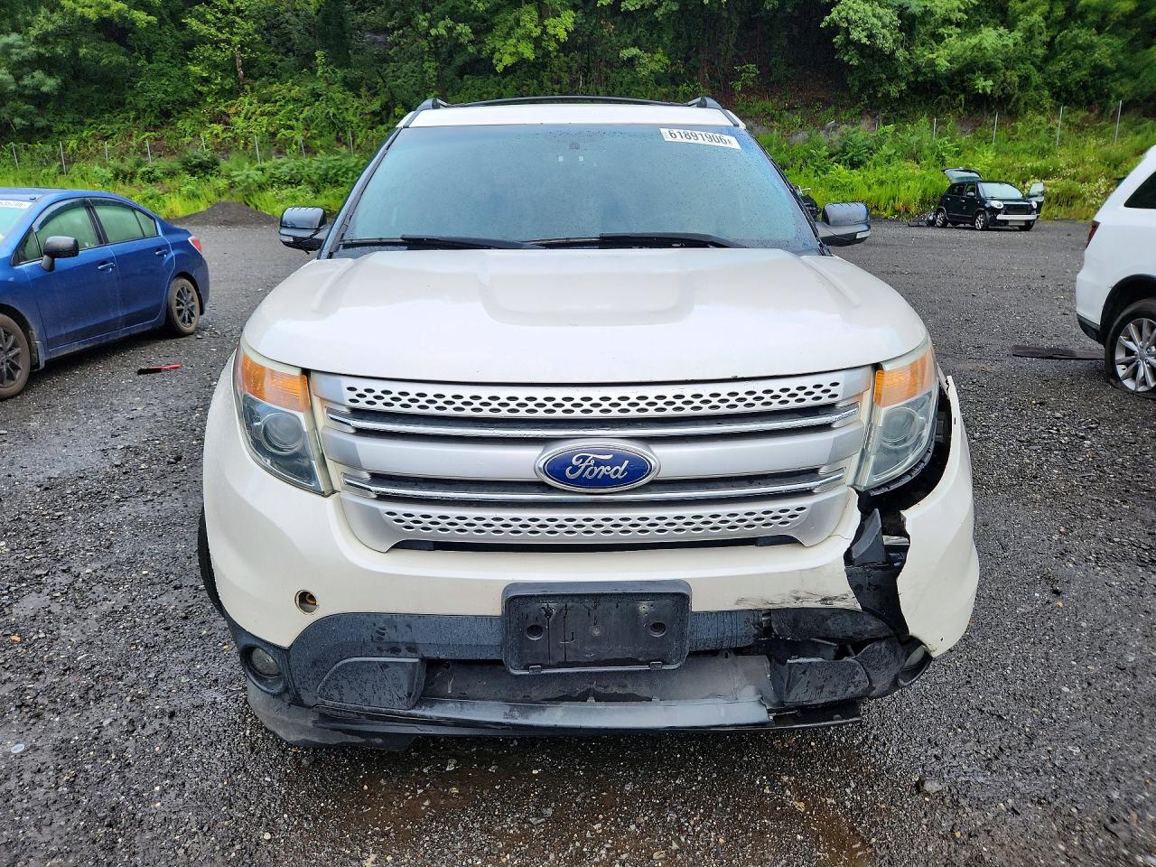 2015 Ford Explorer Xlt White vin: 1FM5K8D81FGC11184