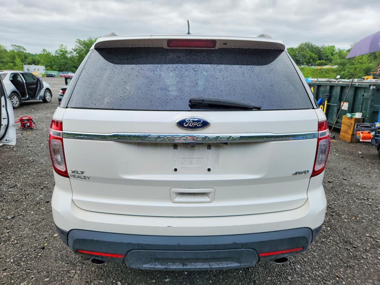 2015 Ford Explorer Xlt White vin: 1FM5K8D81FGC11184