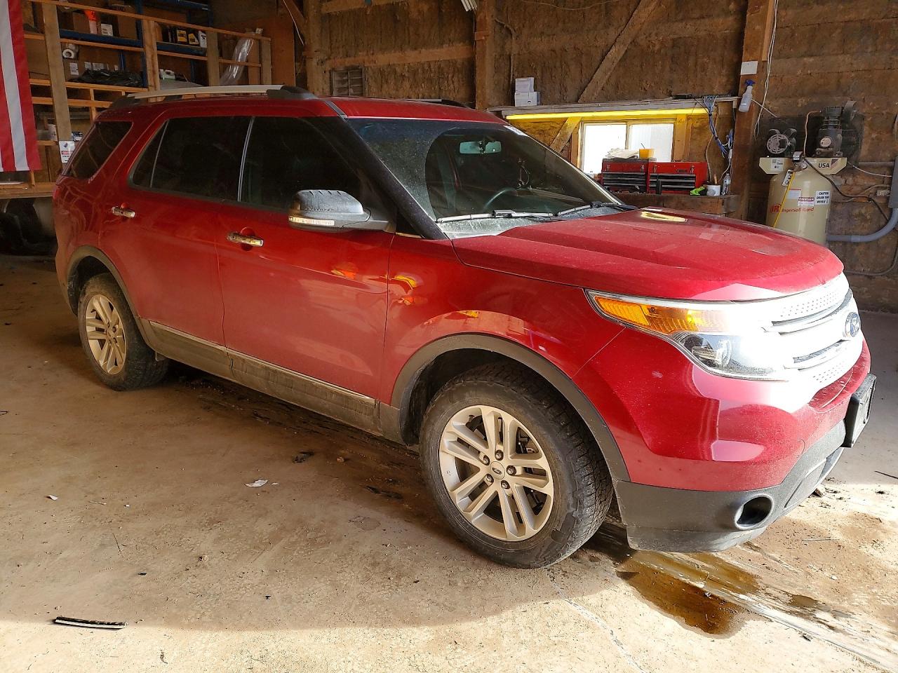 2015 Ford Explorer Xlt Красный vin: 1FM5K8D81FGC35629