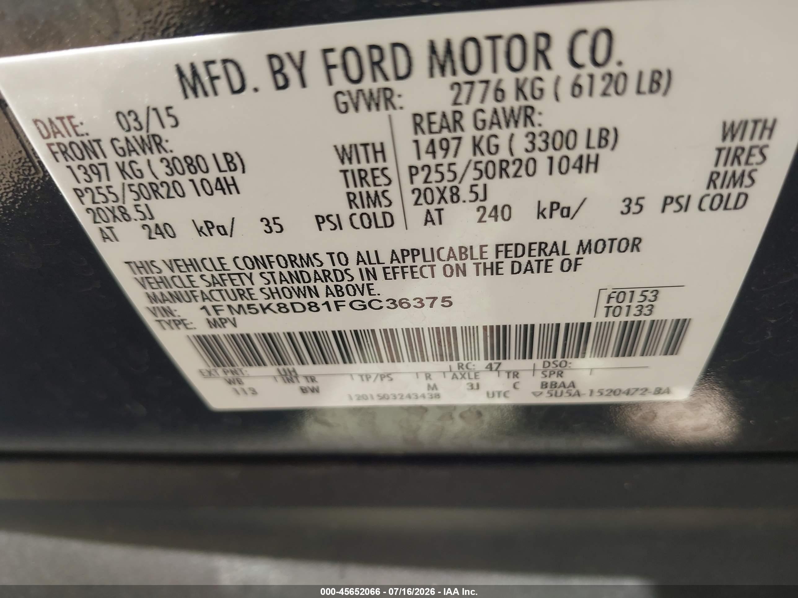 2015 Ford Explorer Xlt Black vin: 1FM5K8D81FGC36375