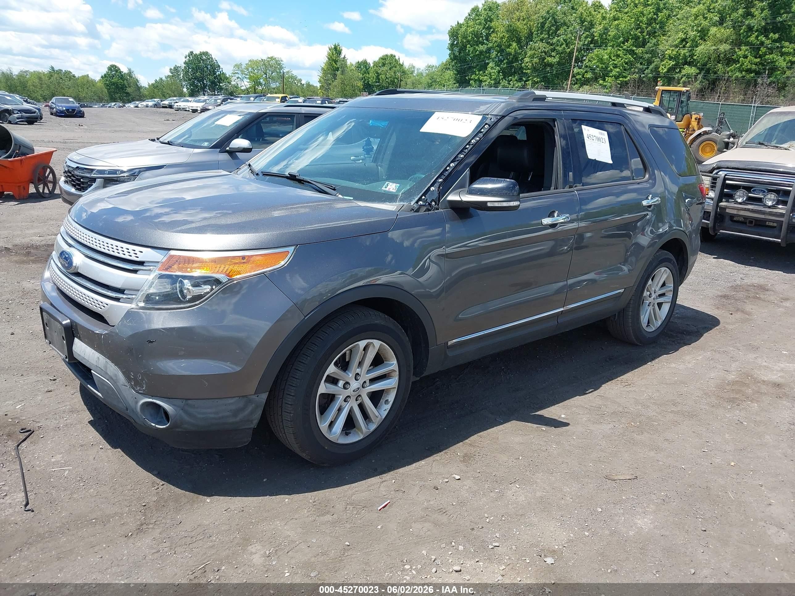 2015 Ford Explorer Xlt Gray vin: 1FM5K8D81FGC44640