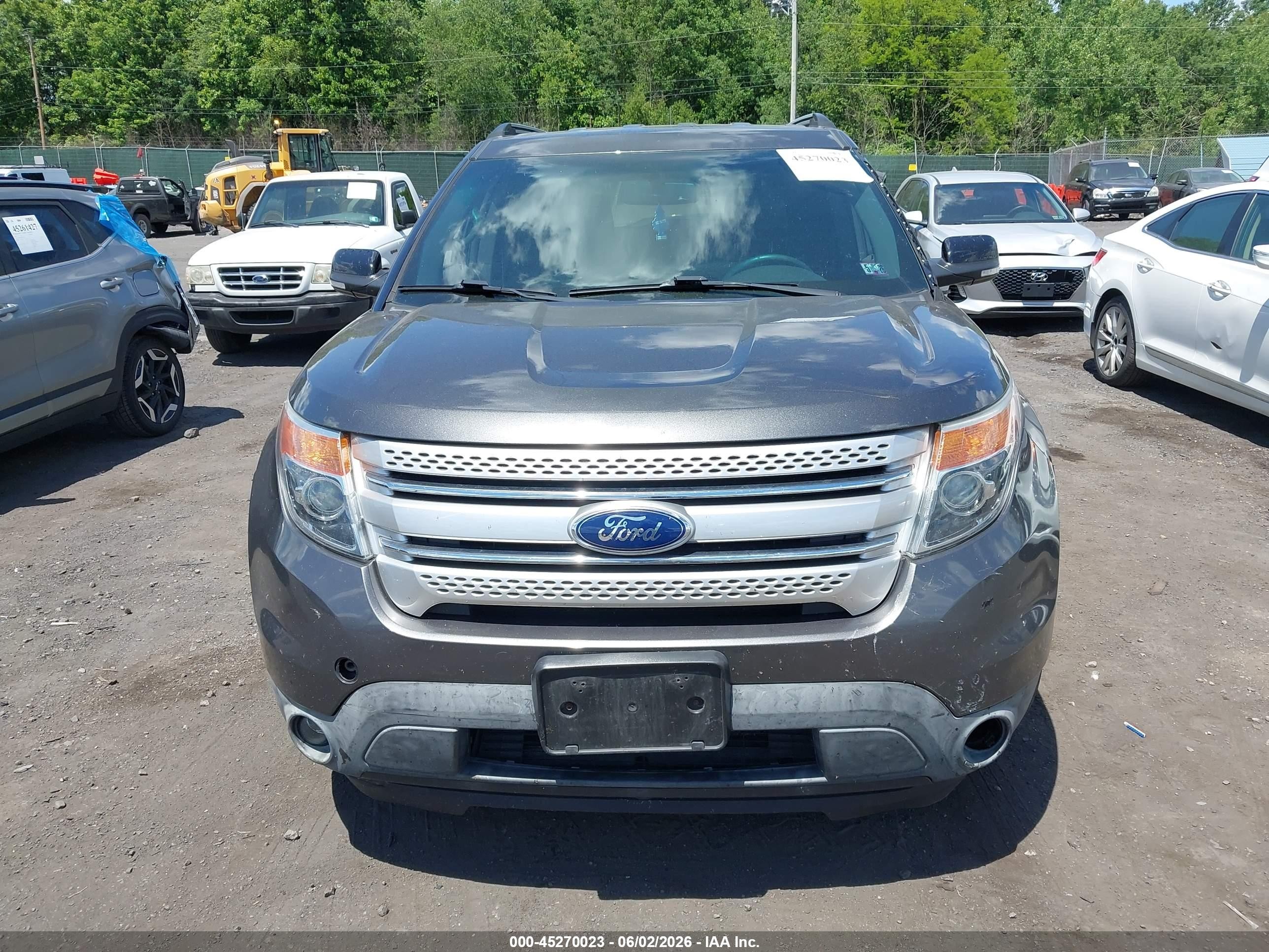 2015 Ford Explorer Xlt Gray vin: 1FM5K8D81FGC44640